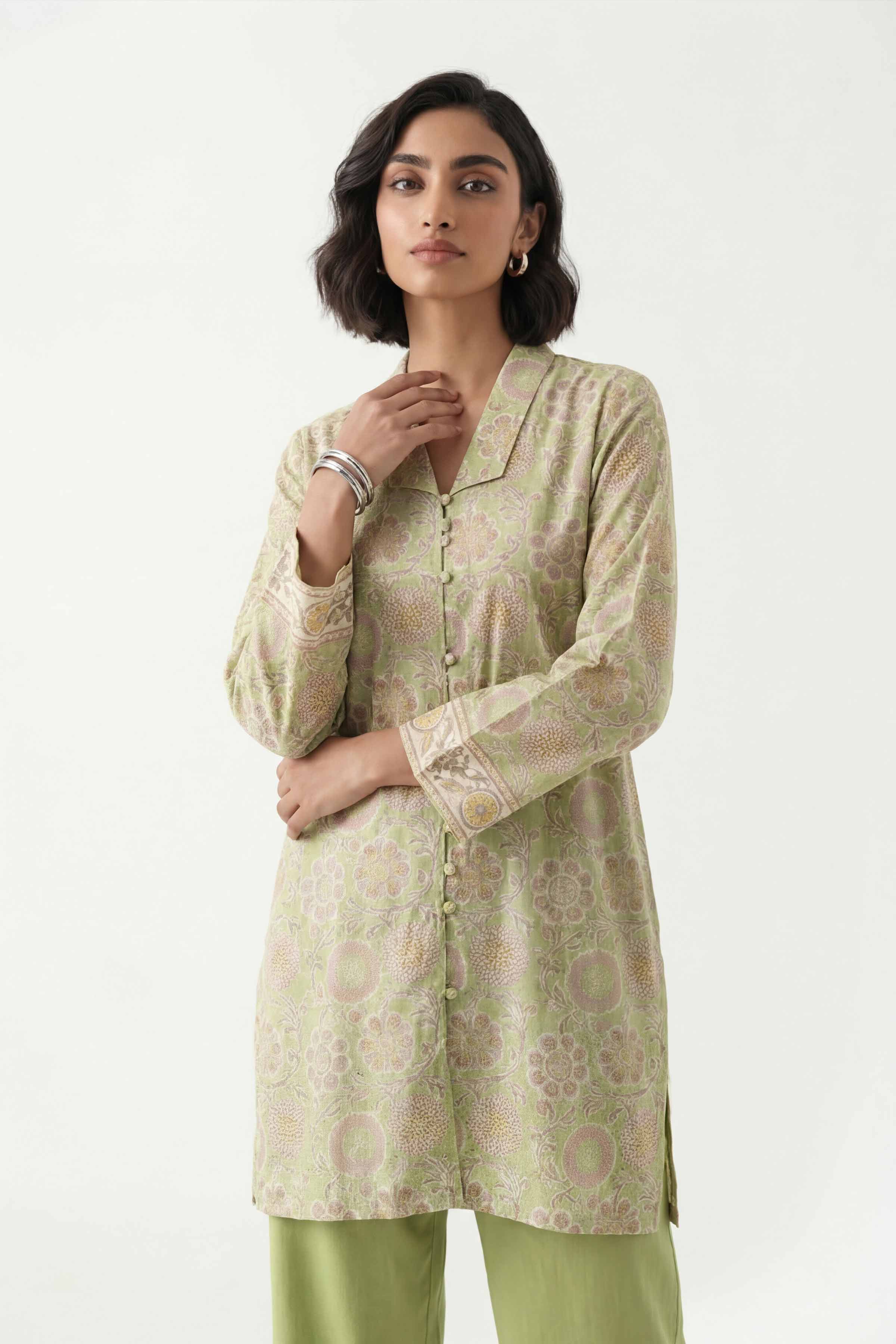 2 Piece - Printed Suit - 42601413 Green Lawn 2PC Printed Summer