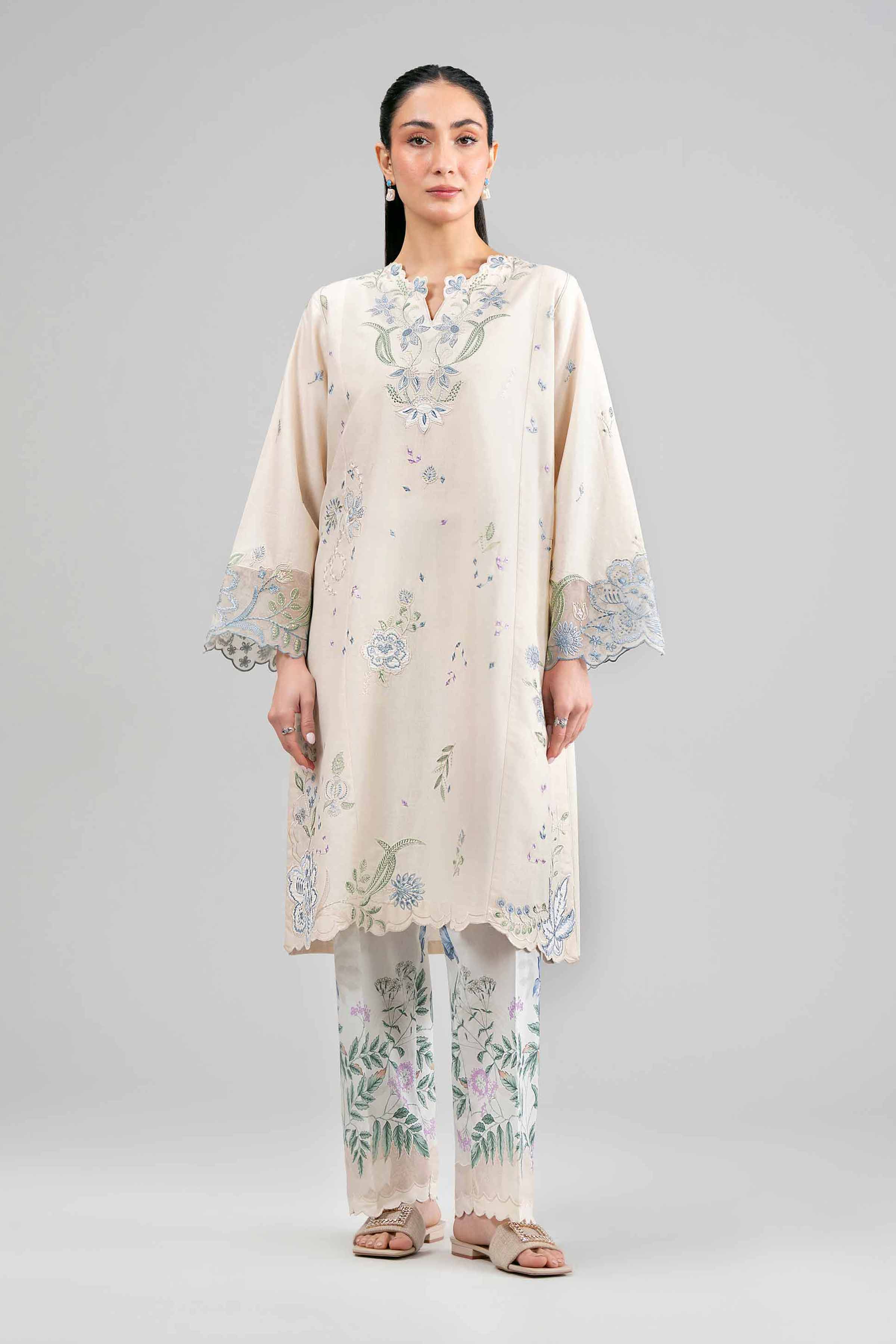 2 Piece - Digital Printed Embroidered Suit - 42601423 Lawn 2PC Embroidered Summer