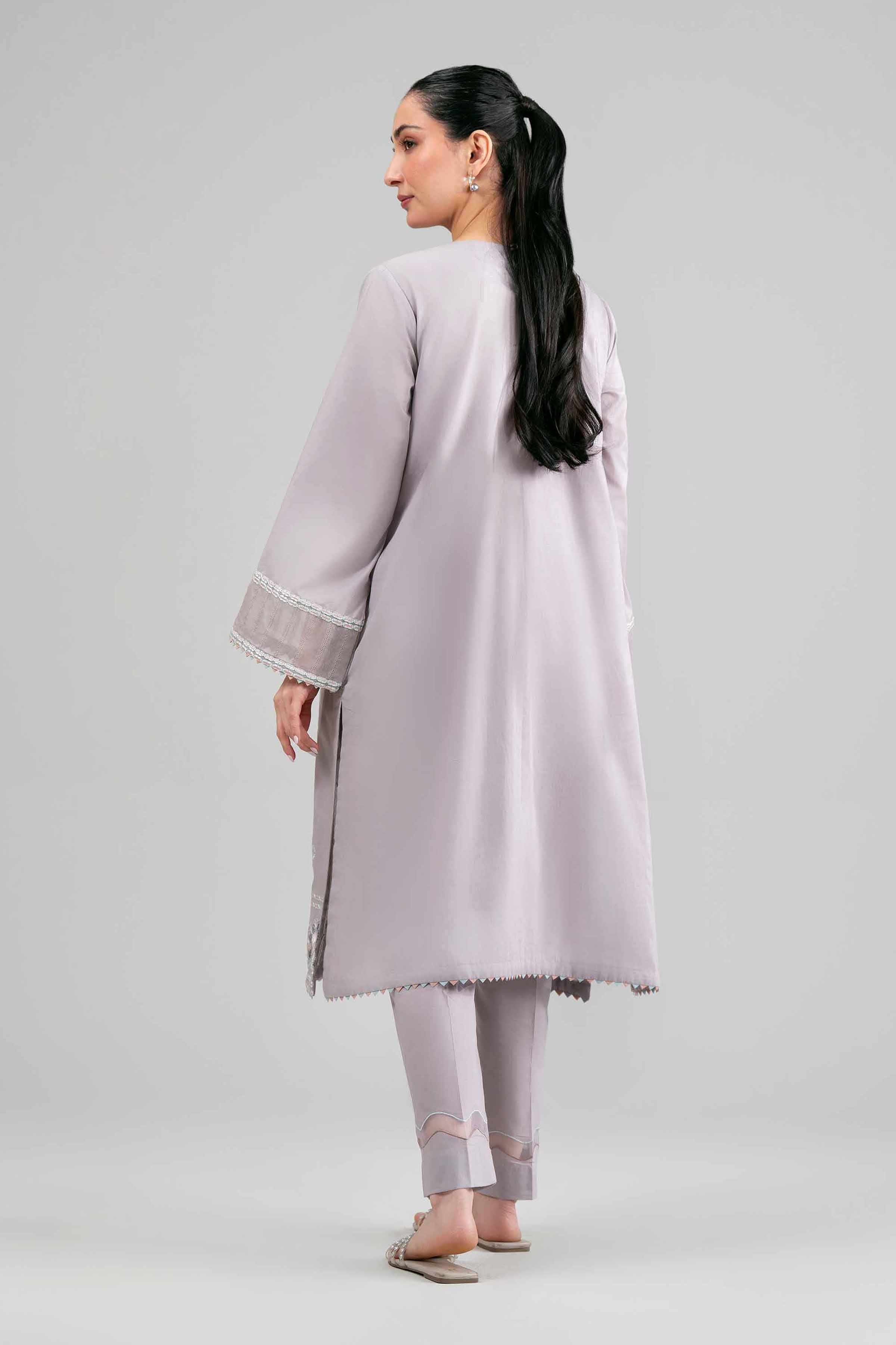 2 Piece - Embroidered Suit - 42601430 Beige Lawn 2PC Embroidered