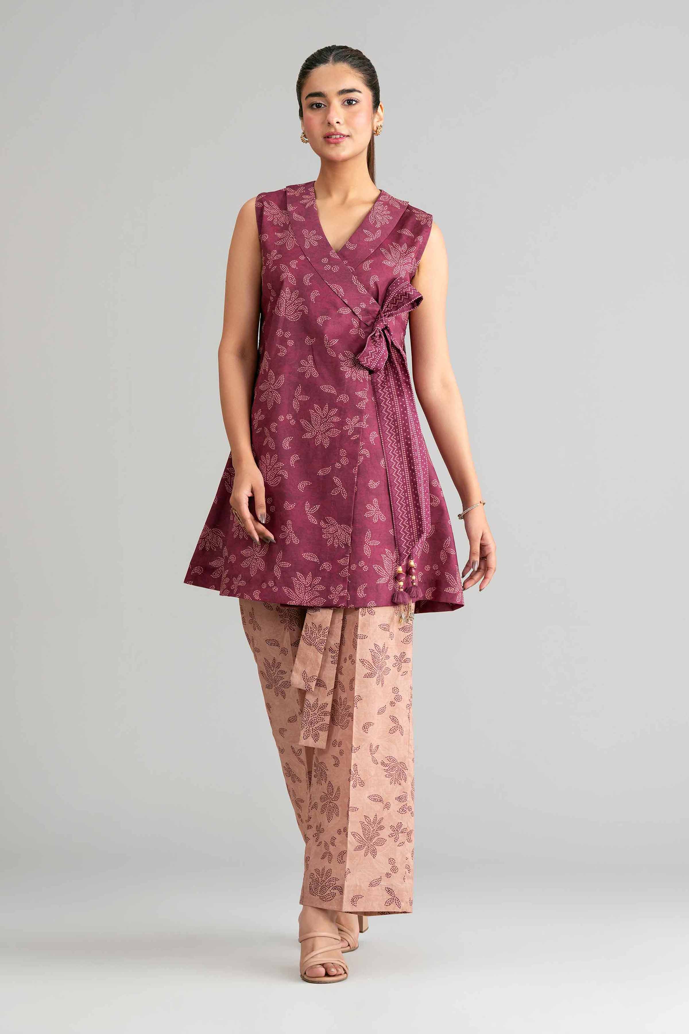 2 Piece - Printed Suit - 42601436 Red Lawn 2PC Printed Summer