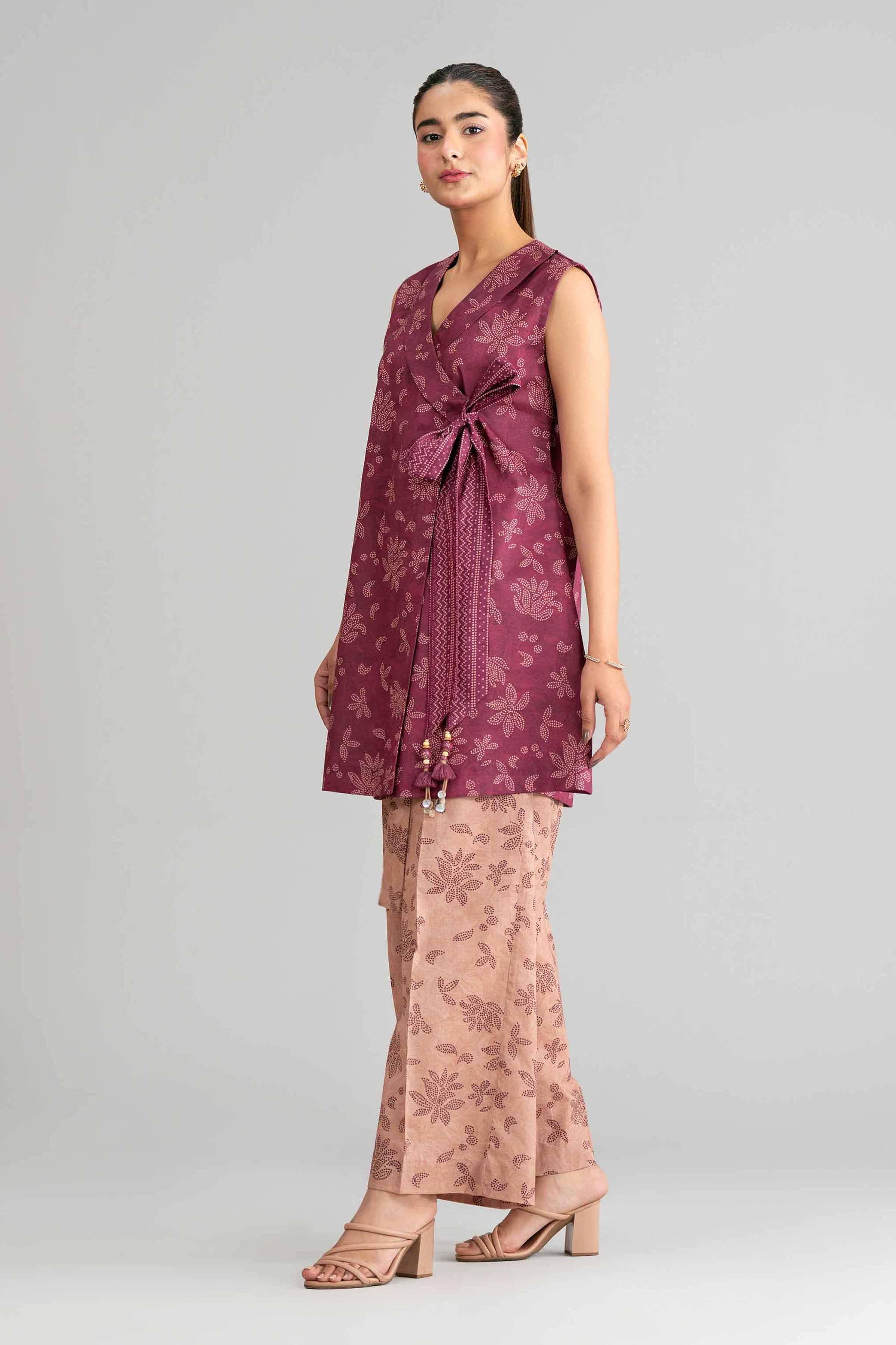 2 Piece - Printed Suit - 42601436 Red Lawn 2PC Printed Summer