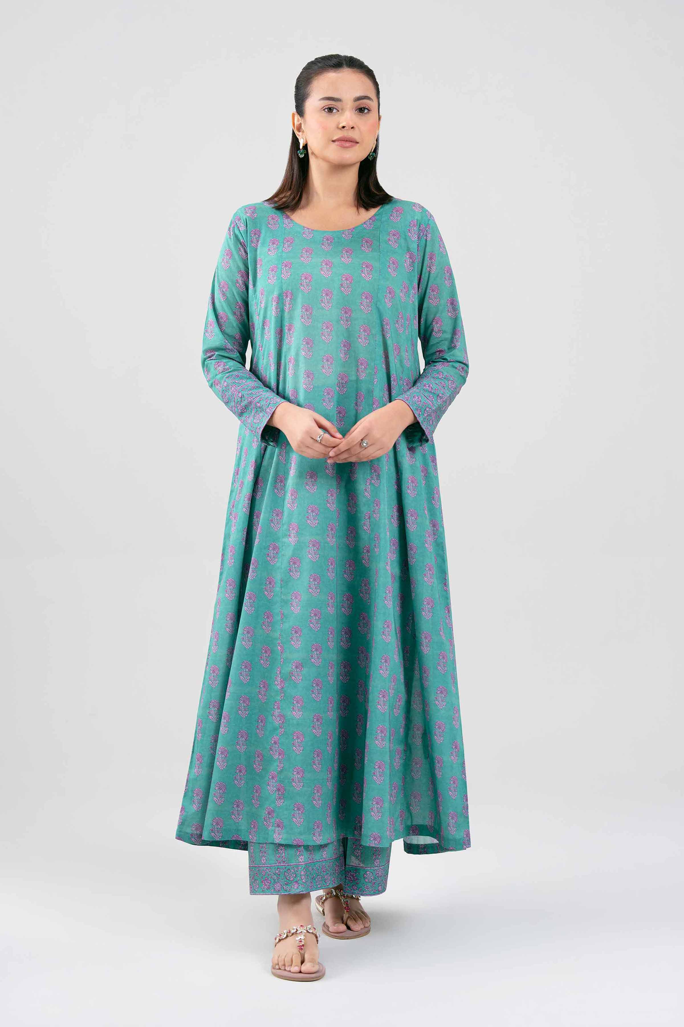 2 Piece - Printed Suit - 42601443 Green Lawn 2PC Printed Summer