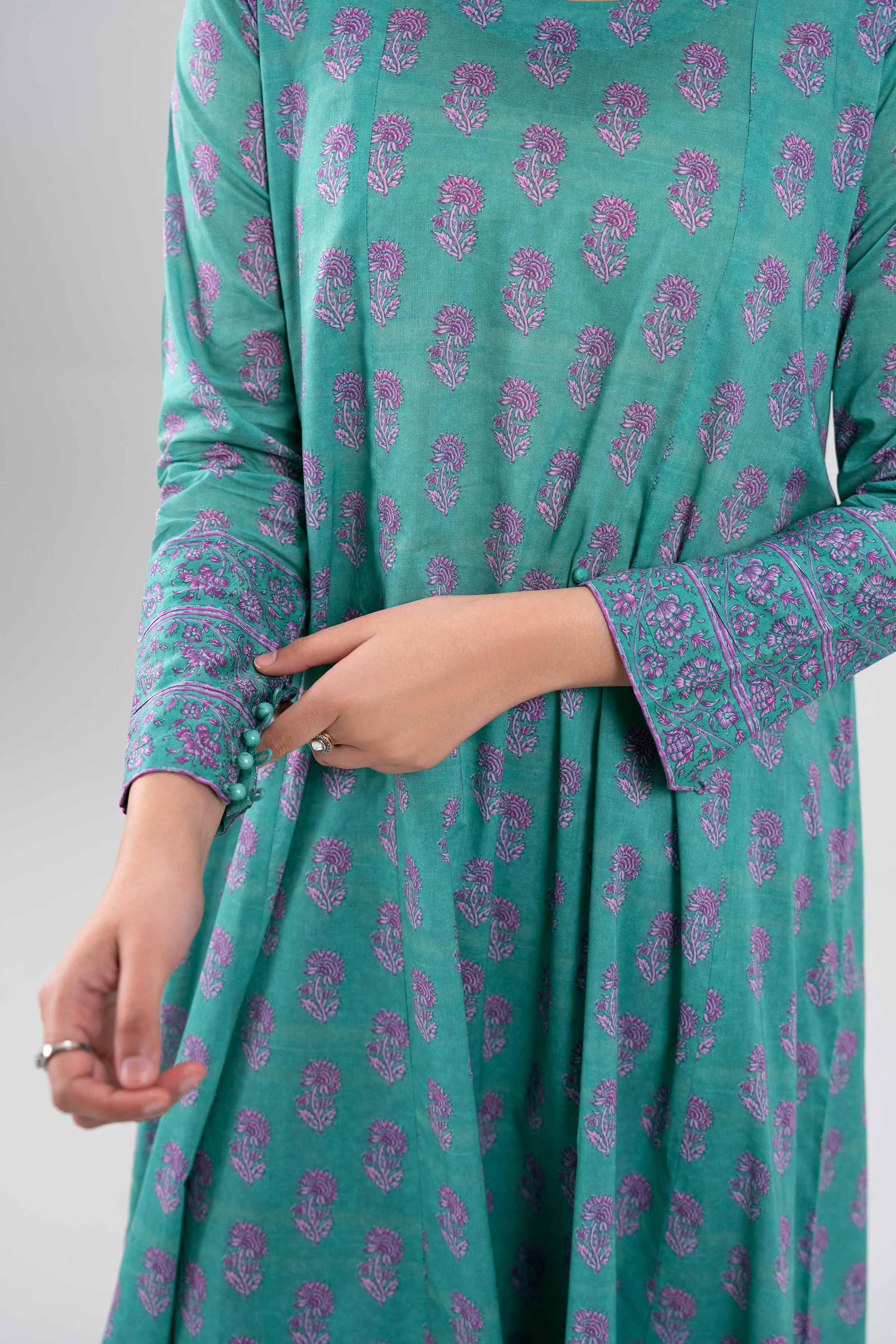 2 Piece - Printed Suit - 42601443 Green Lawn 2PC Printed Summer