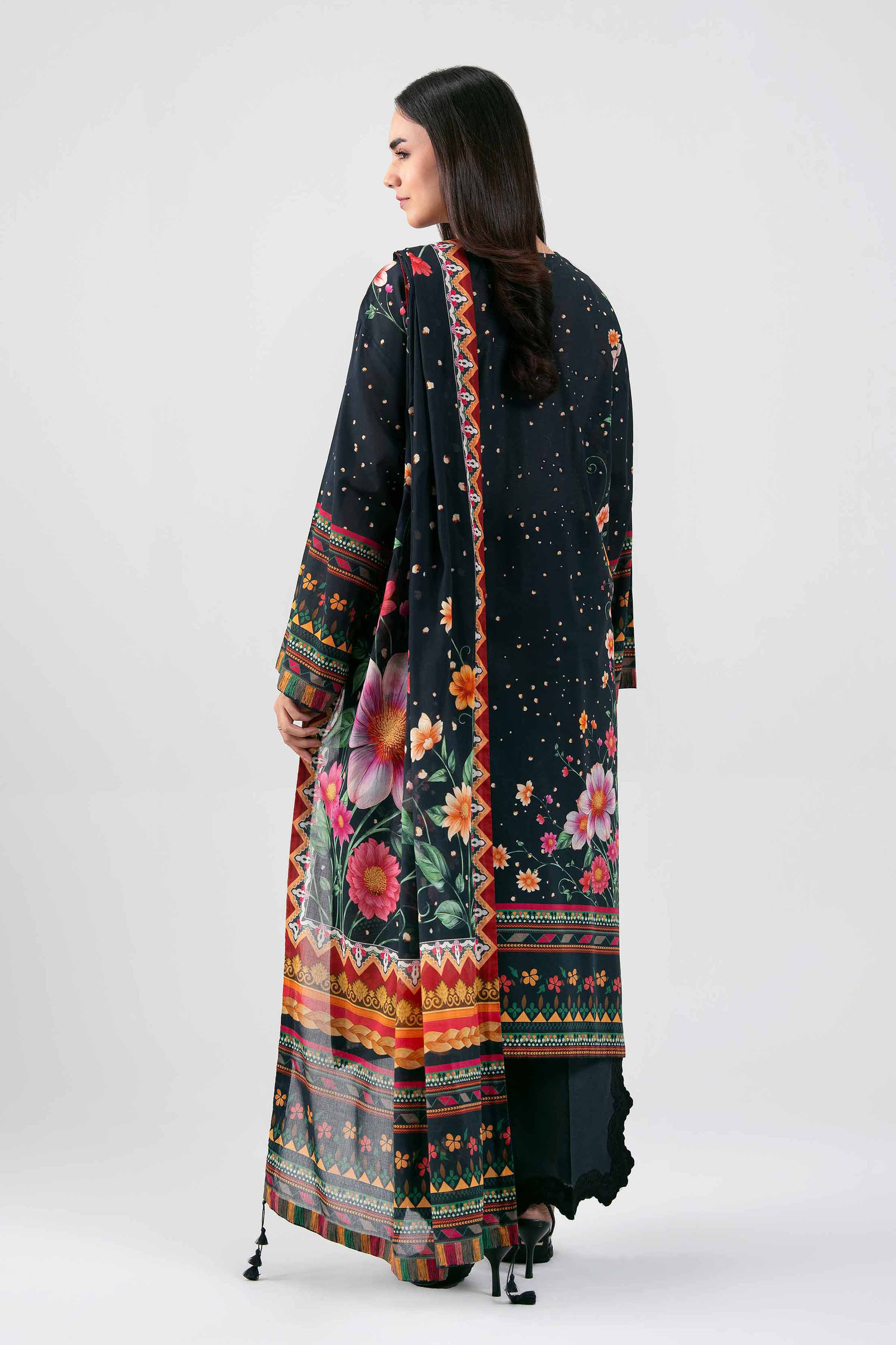3 Piece - Digital Printed Embroidered Suit - 42601458