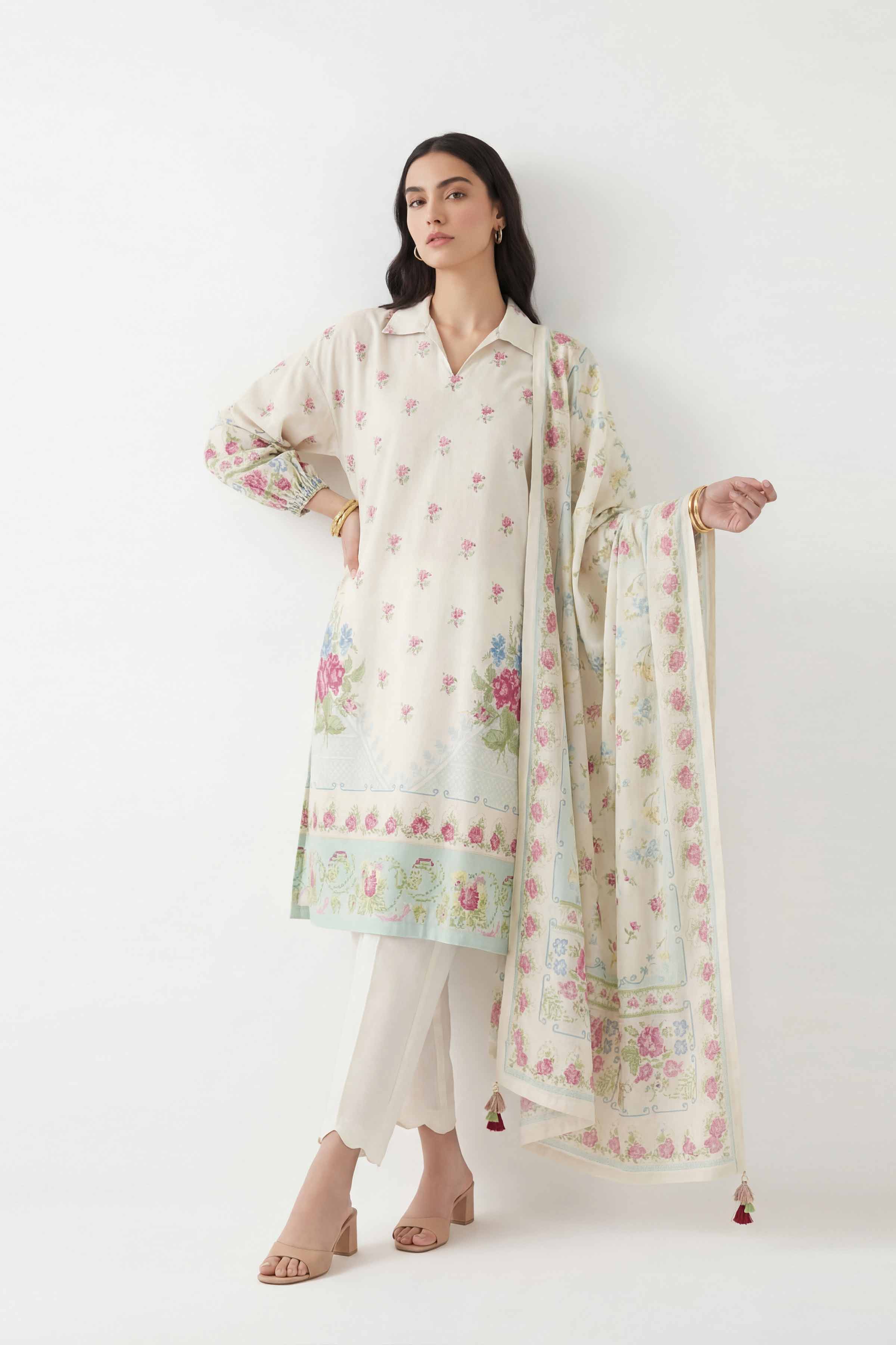 3 Piece - Digital Printed Suit - 42601467