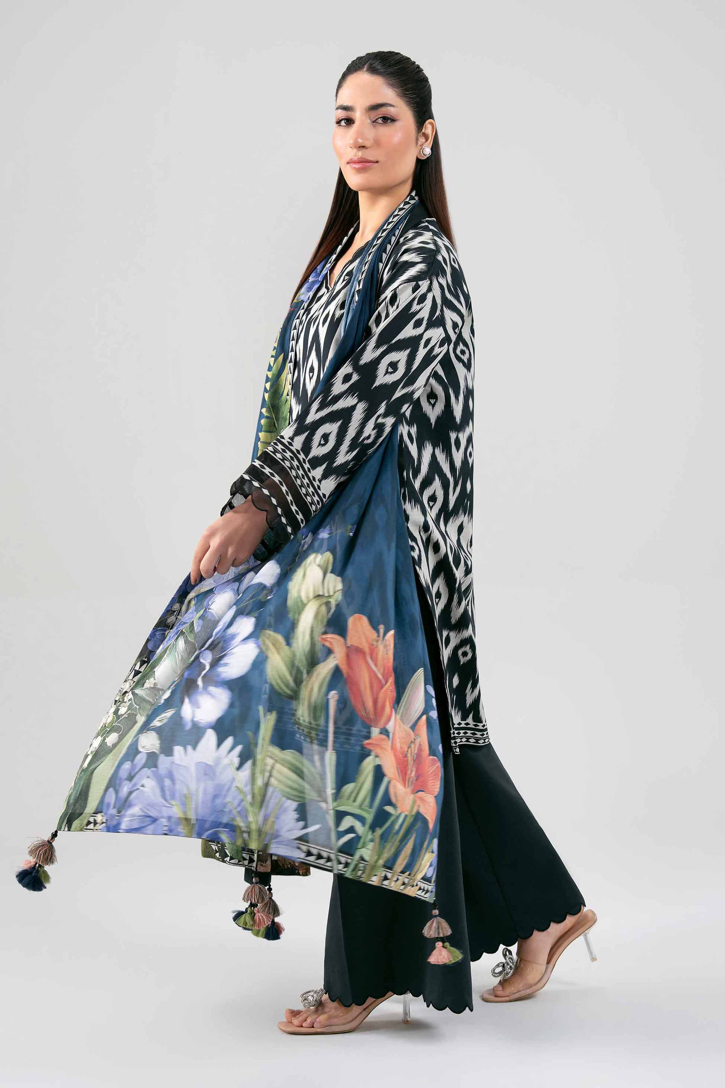 3 Piece - Digital Printed Suit - 42601471 Multi Lawn 3PC Printed Summer