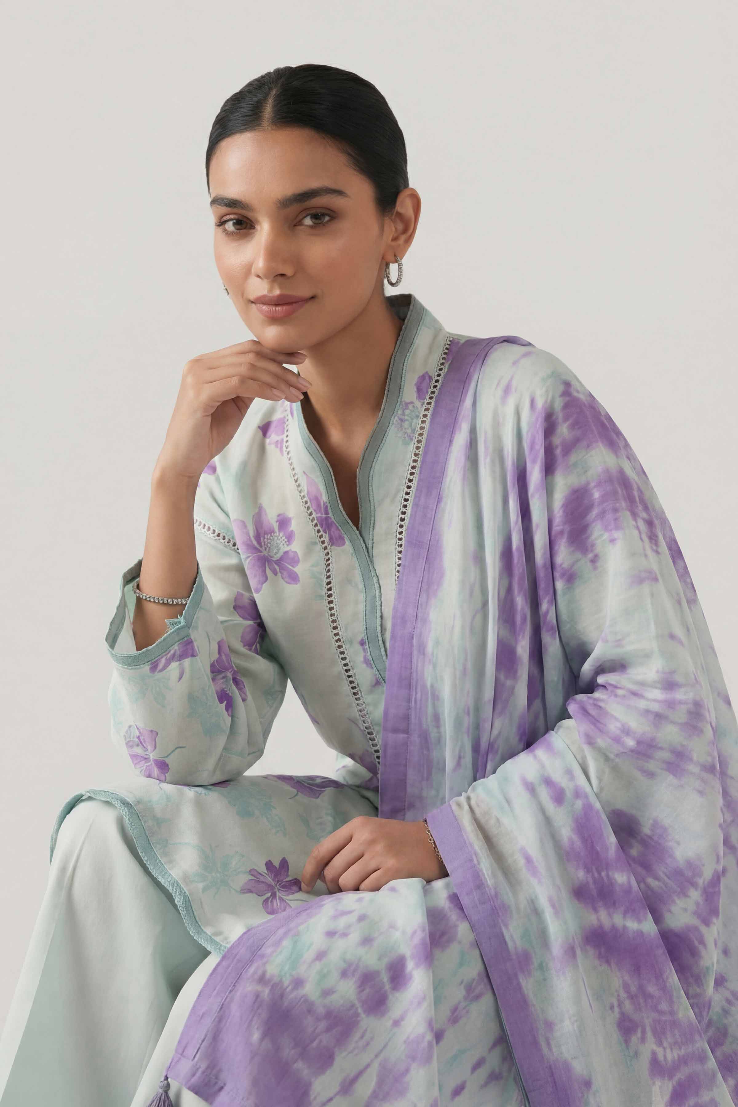 3 Piece - Digital Printed Suit - 42601475