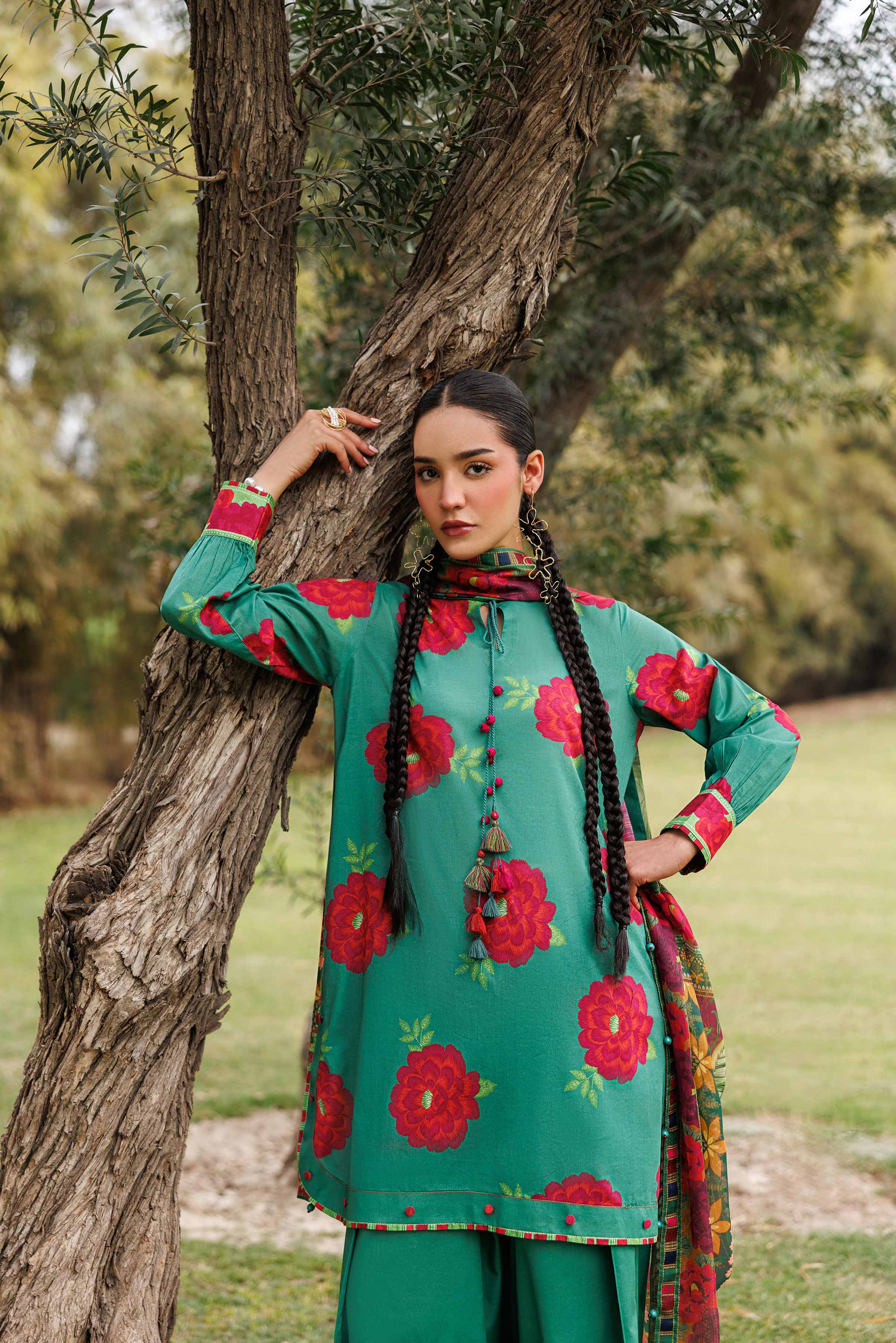 3 Piece - Digital Printed Suit - 42601484