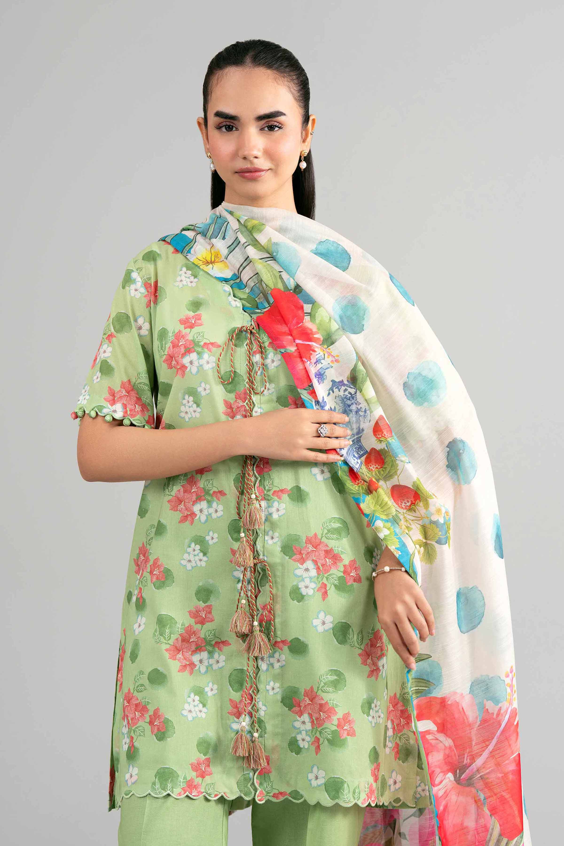 3 Piece - Digital Printed Suit - 42601497