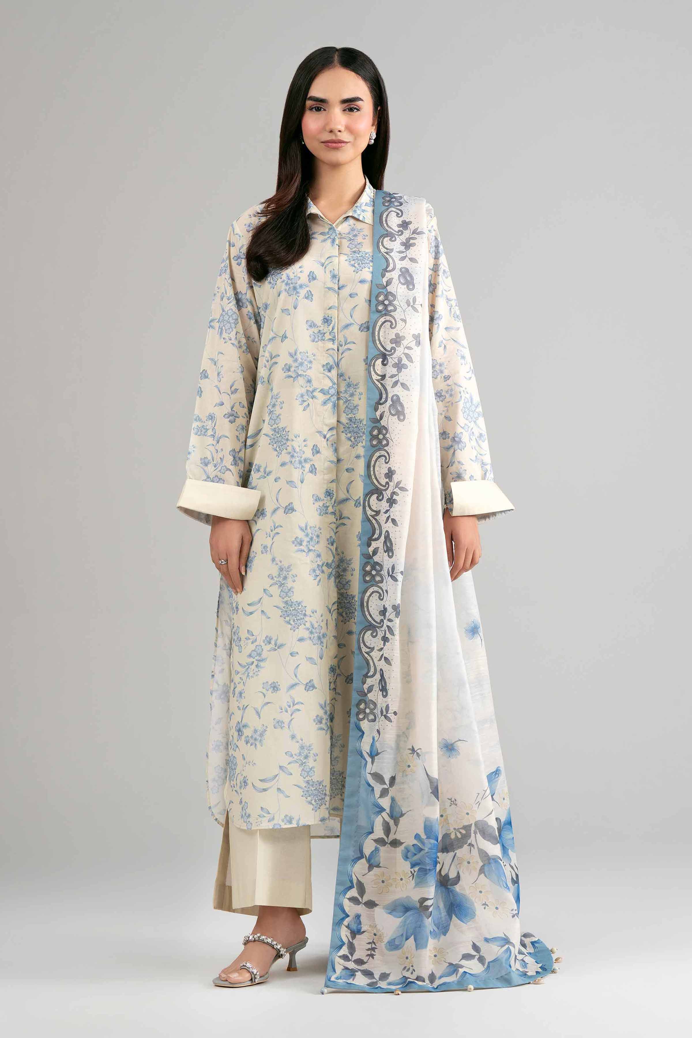 3 Piece - Digital Printed Suit - 42601498