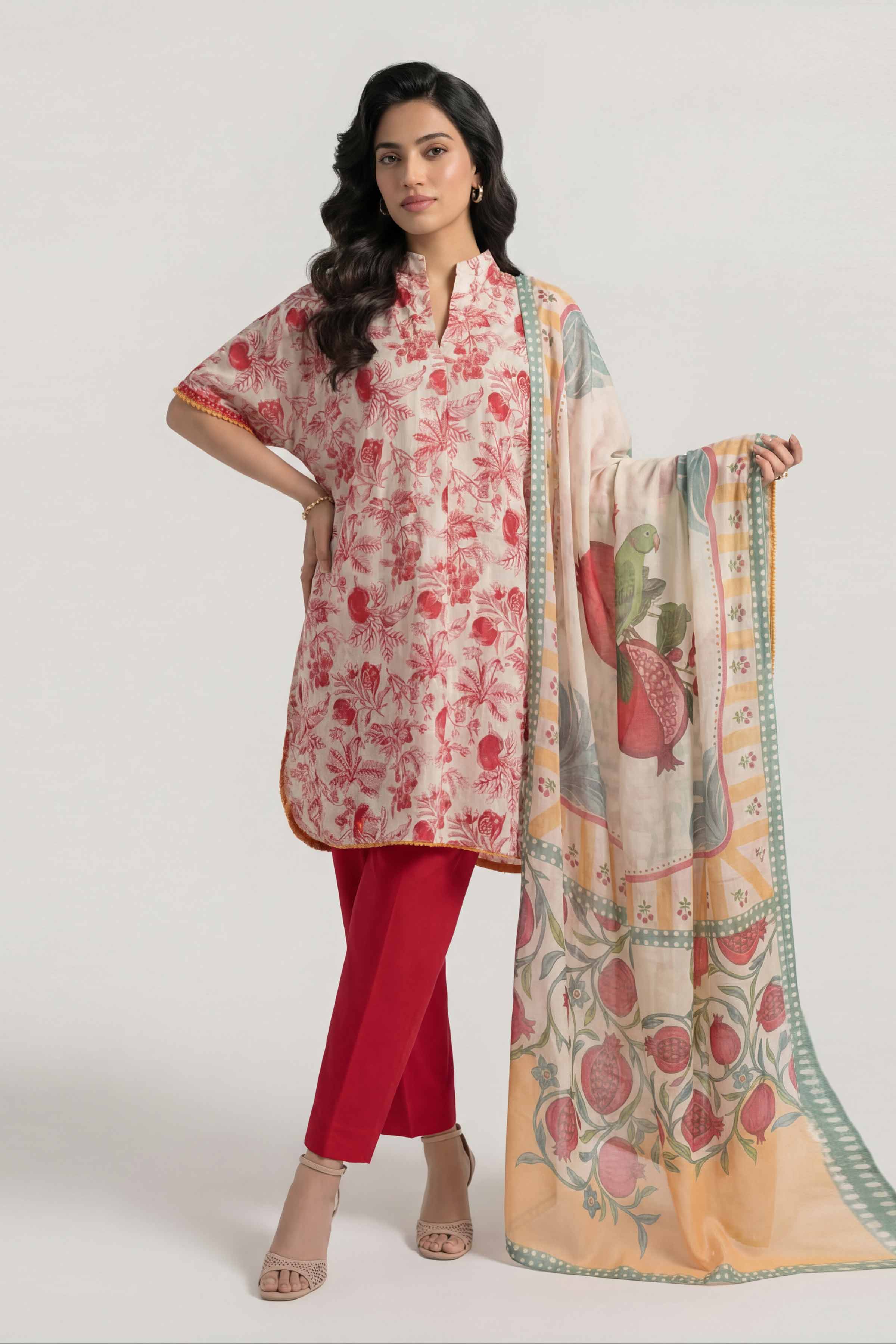 3 Piece - Digital Printed Suit - 42601499