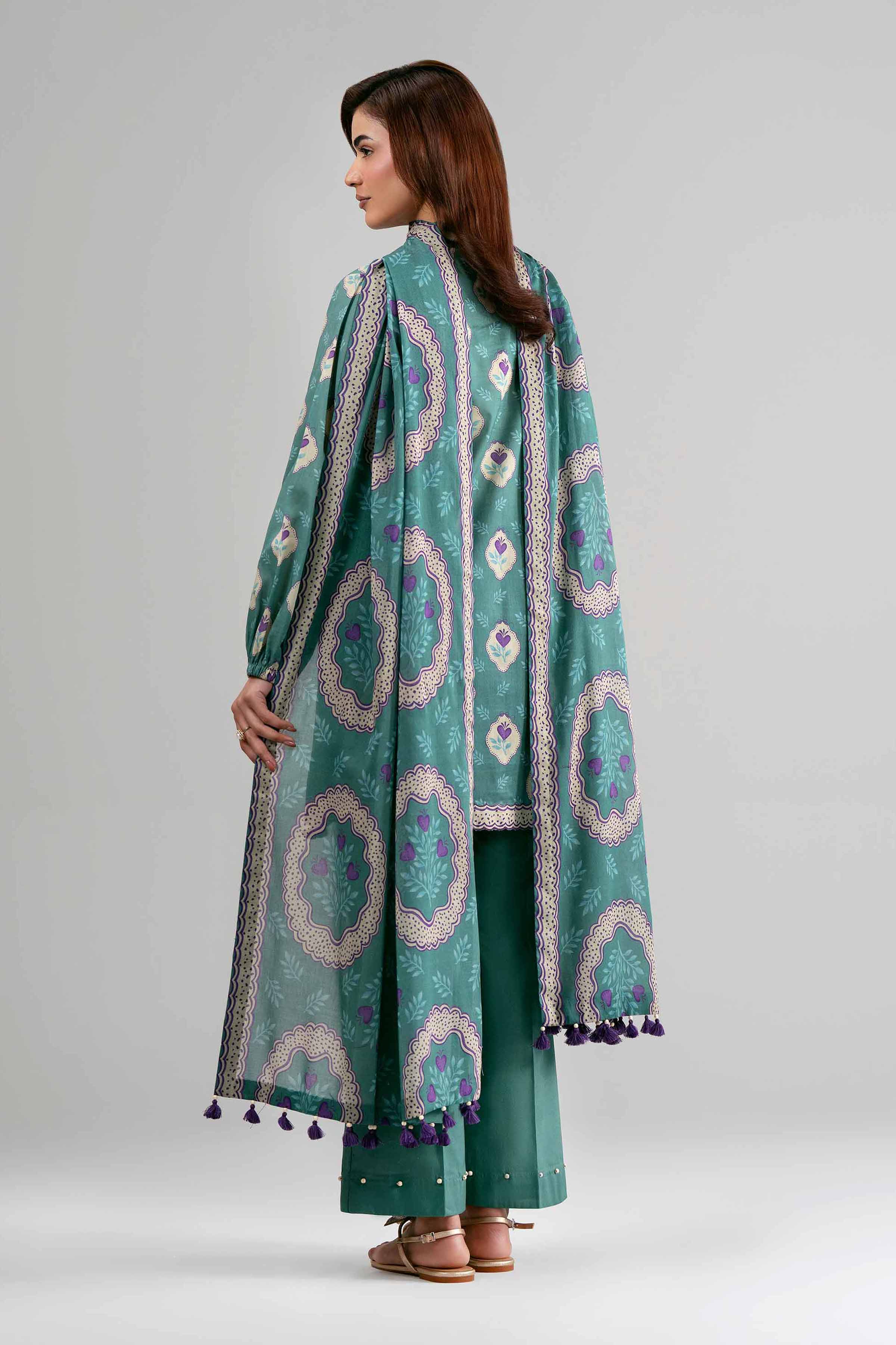 3 Piece - Printed Suit - 42601508 Green Lawn 3PC Printed Summer