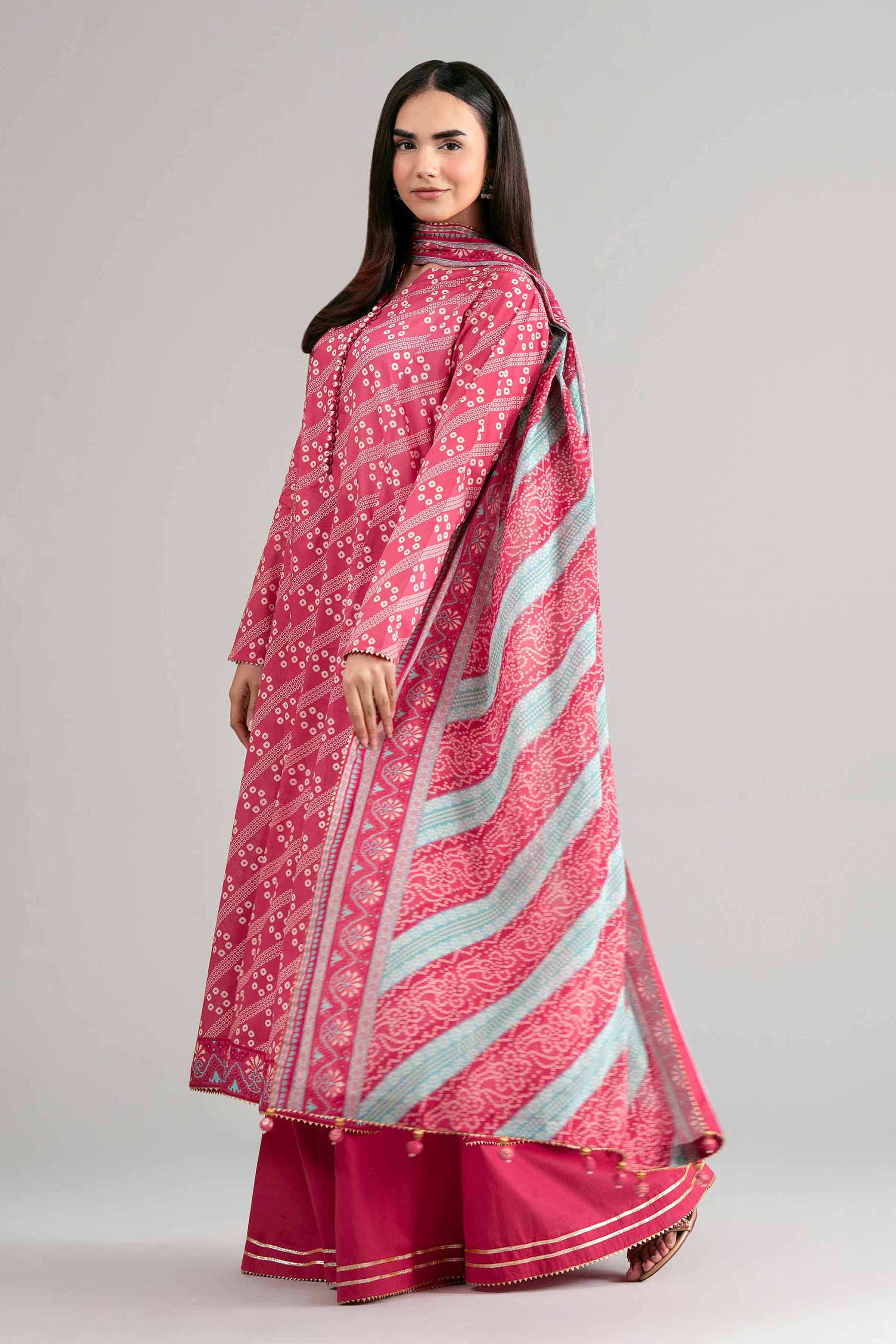 3 Piece - Printed Suit - 42601512 Red Lawn 3PC Printed Summer