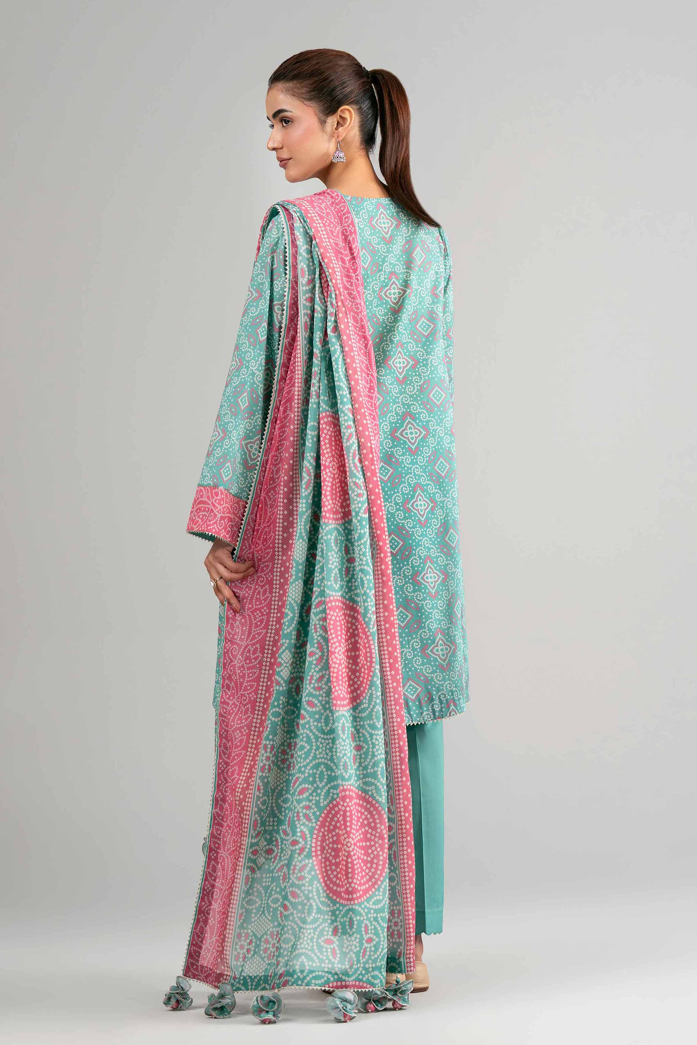 3 Piece - Printed Suit - 42601515 Green Lawn 3PC Printed Summer