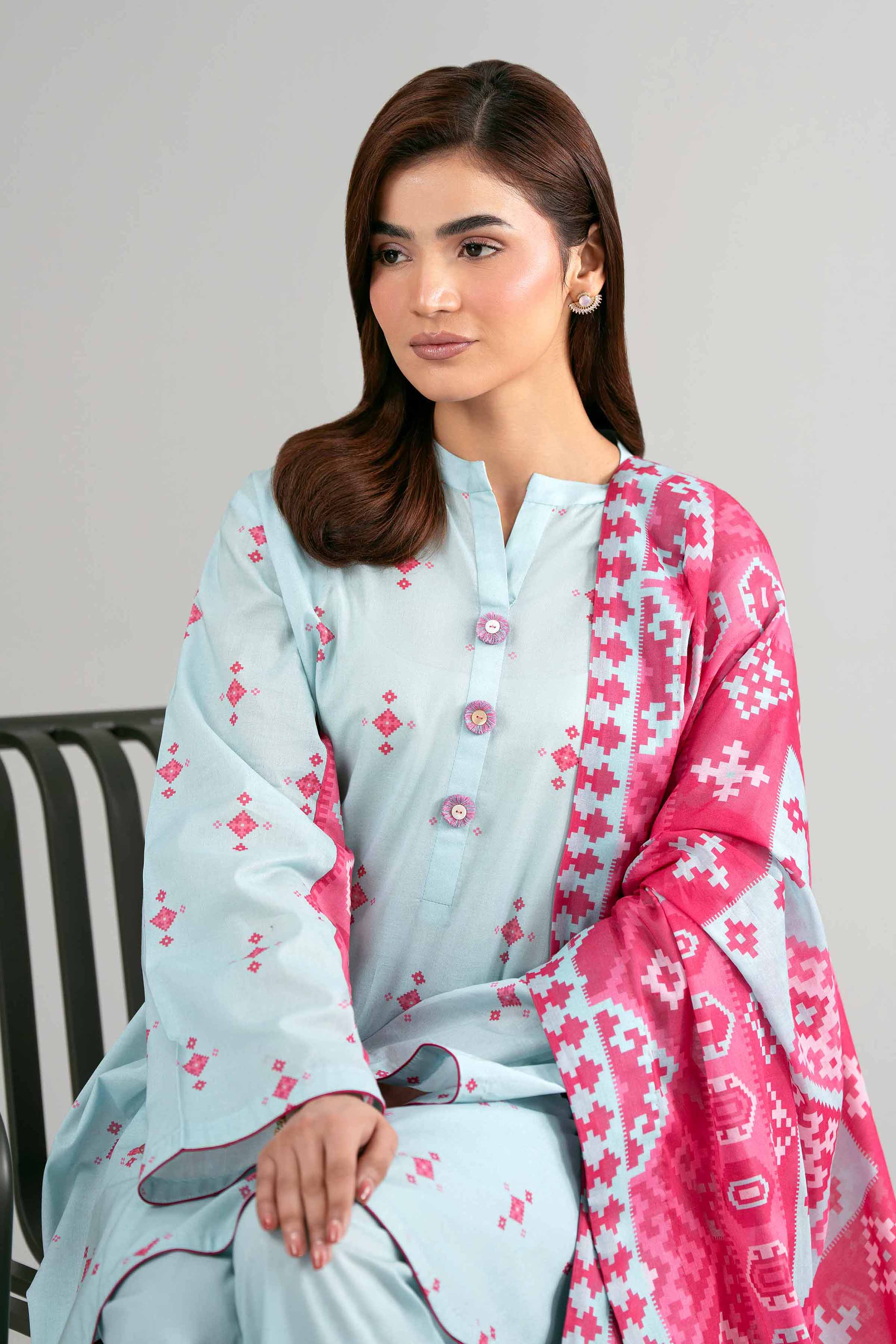 3 Piece - Printed Suit - 42601516 Blue Lawn 3PC Printed Summer