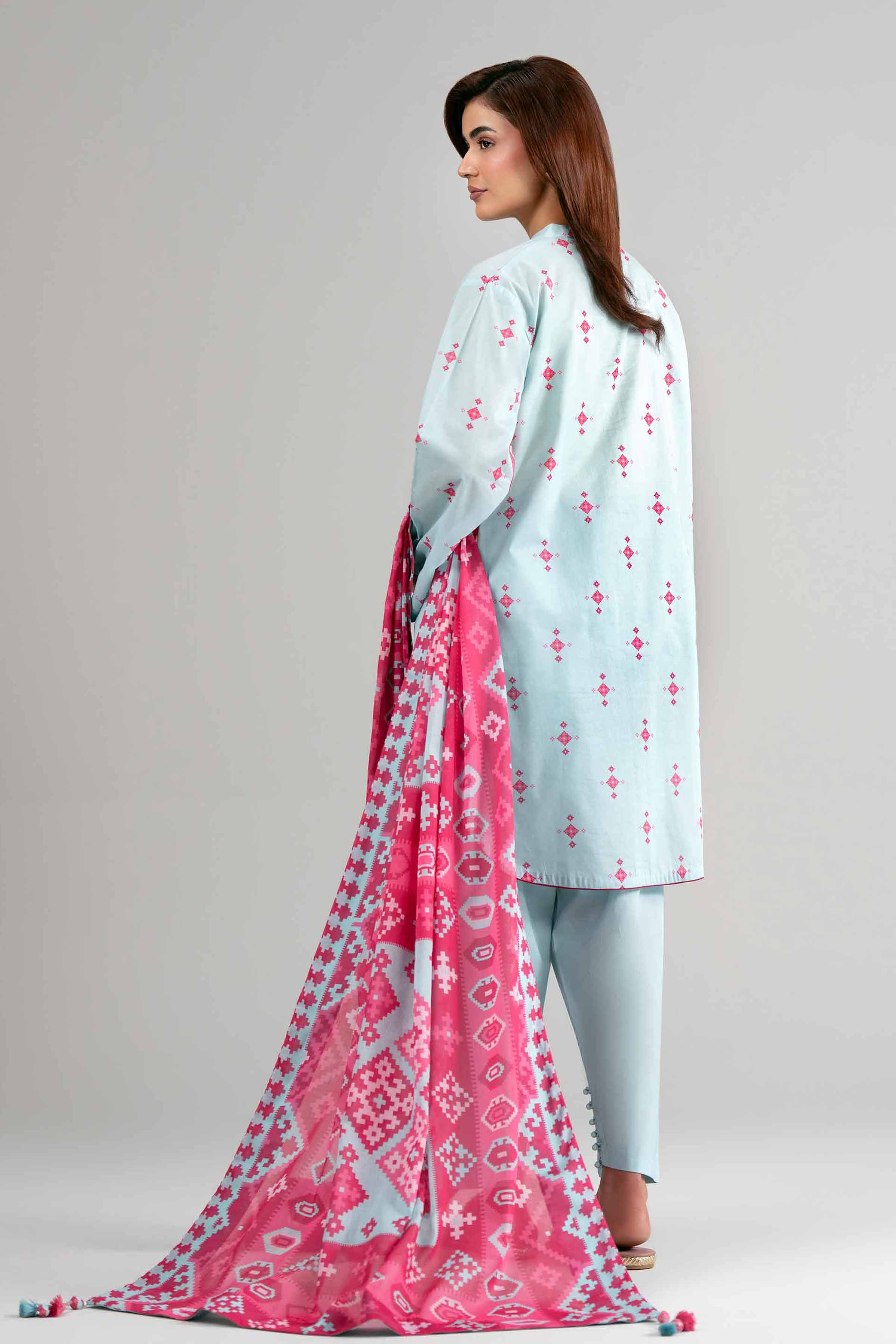 3 Piece - Printed Suit - 42601516 Blue Lawn 3PC Printed Summer