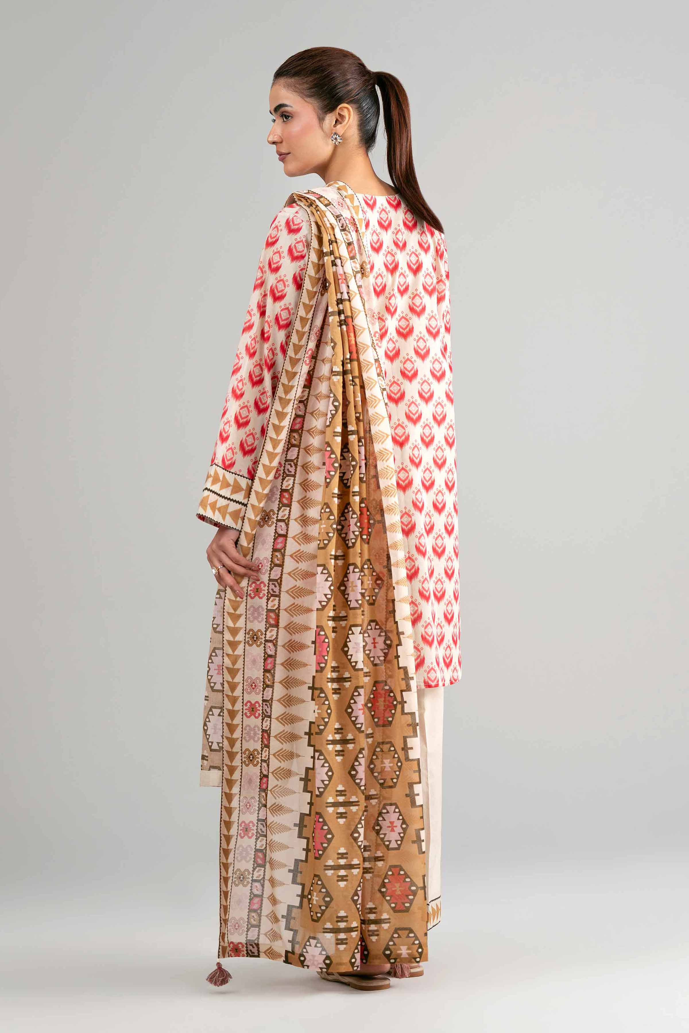 3 Piece - Printed Suit - 42601517 Multi Lawn 3PC Printed Summer