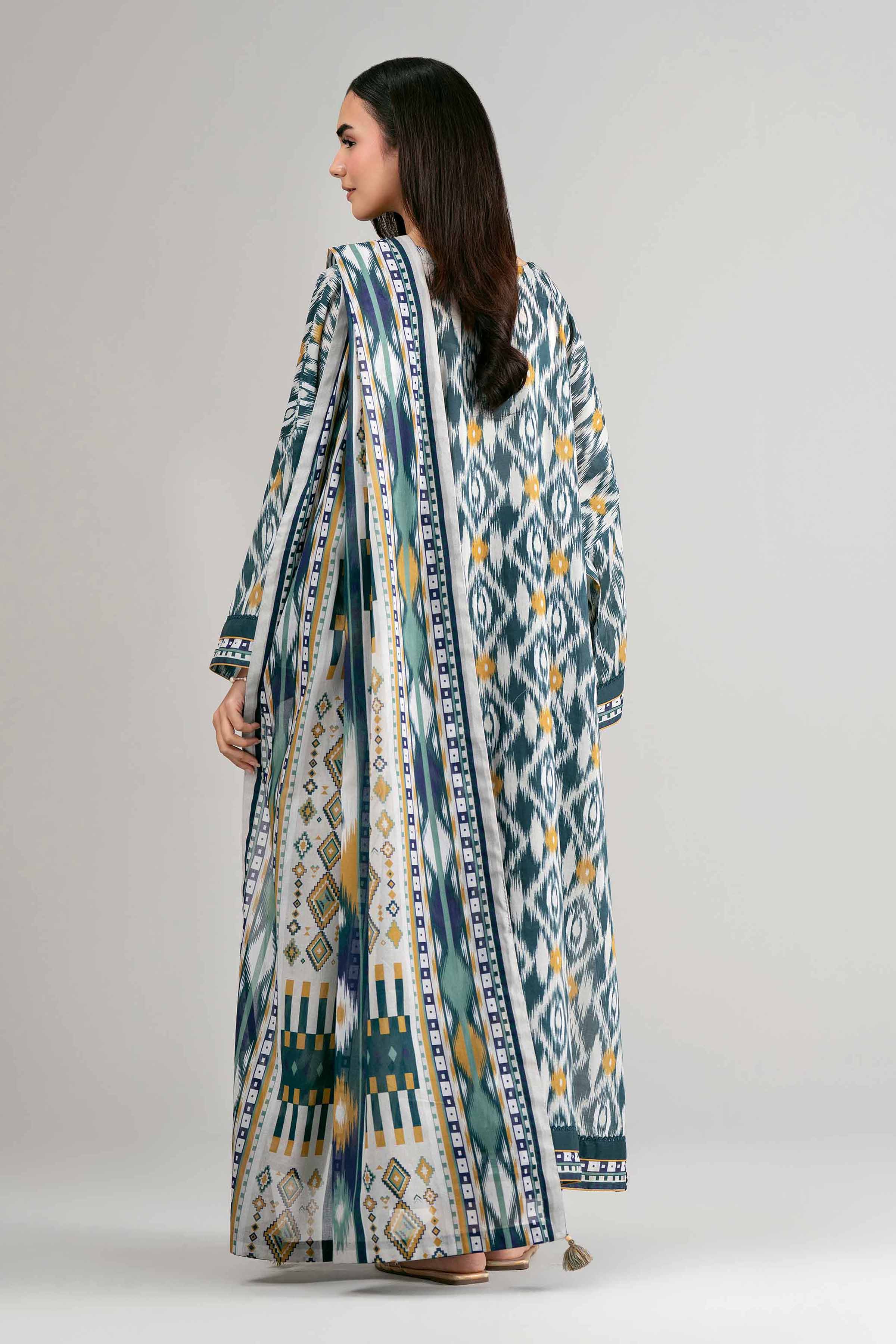 3 Piece - Printed Suit - 42601518 Multi Lawn 3PC Printed Summer