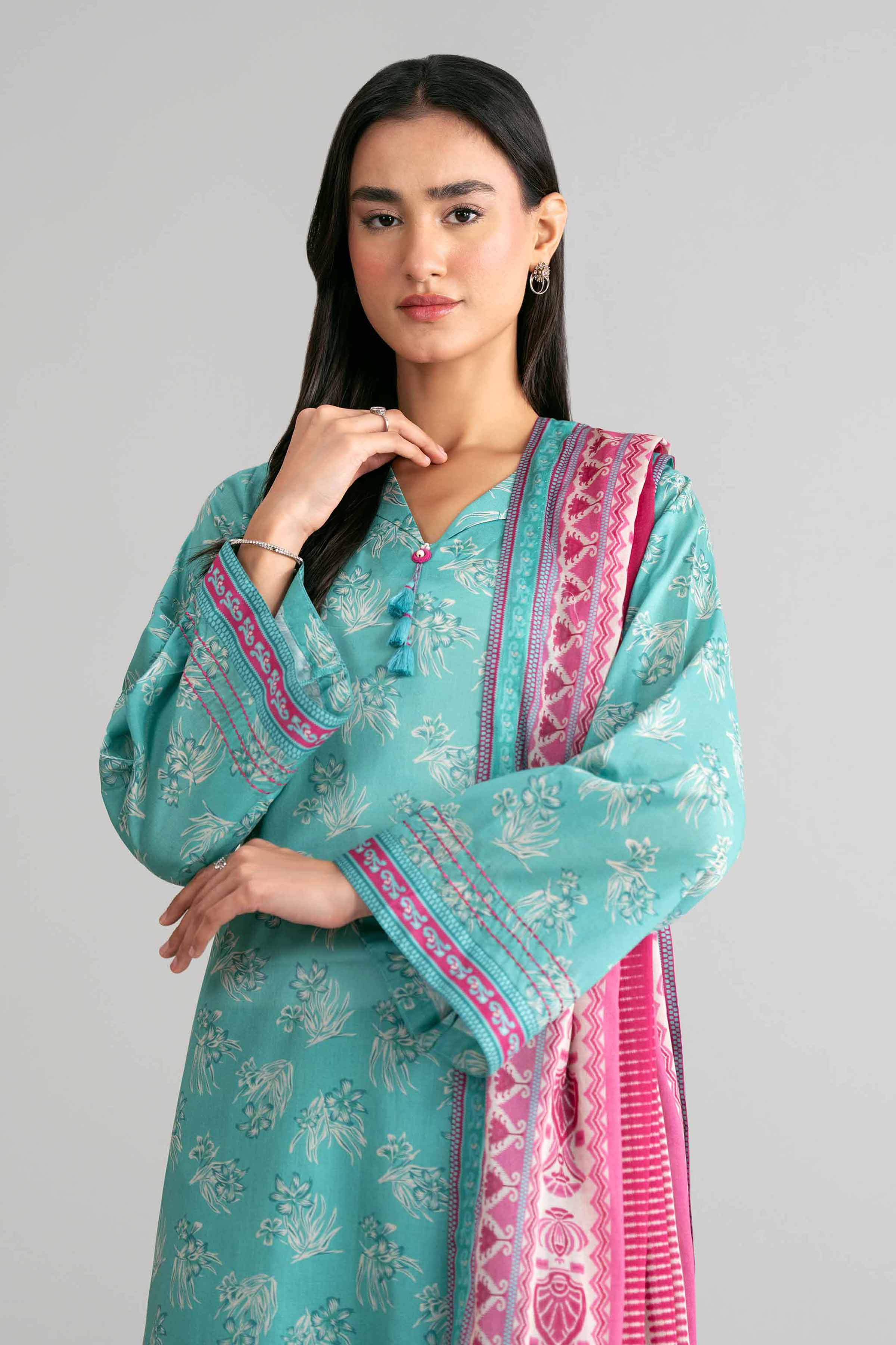 3 Piece - Printed Suit - 42601520 Green Lawn 3PC Printed Summer