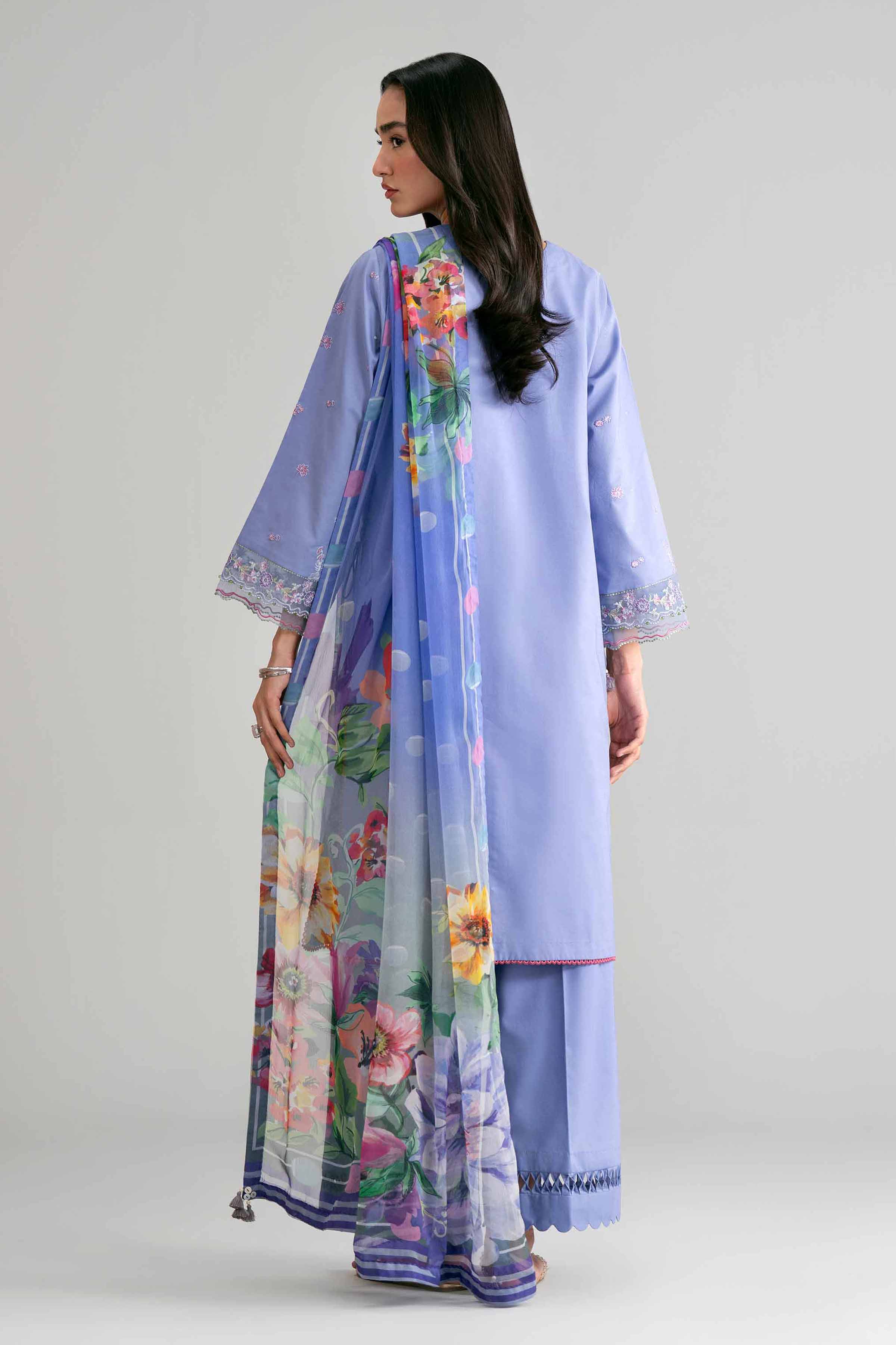 3 Piece - Digital Printed Embroidered Suit - 42601549 Lawn 3PC Embroidered Summer