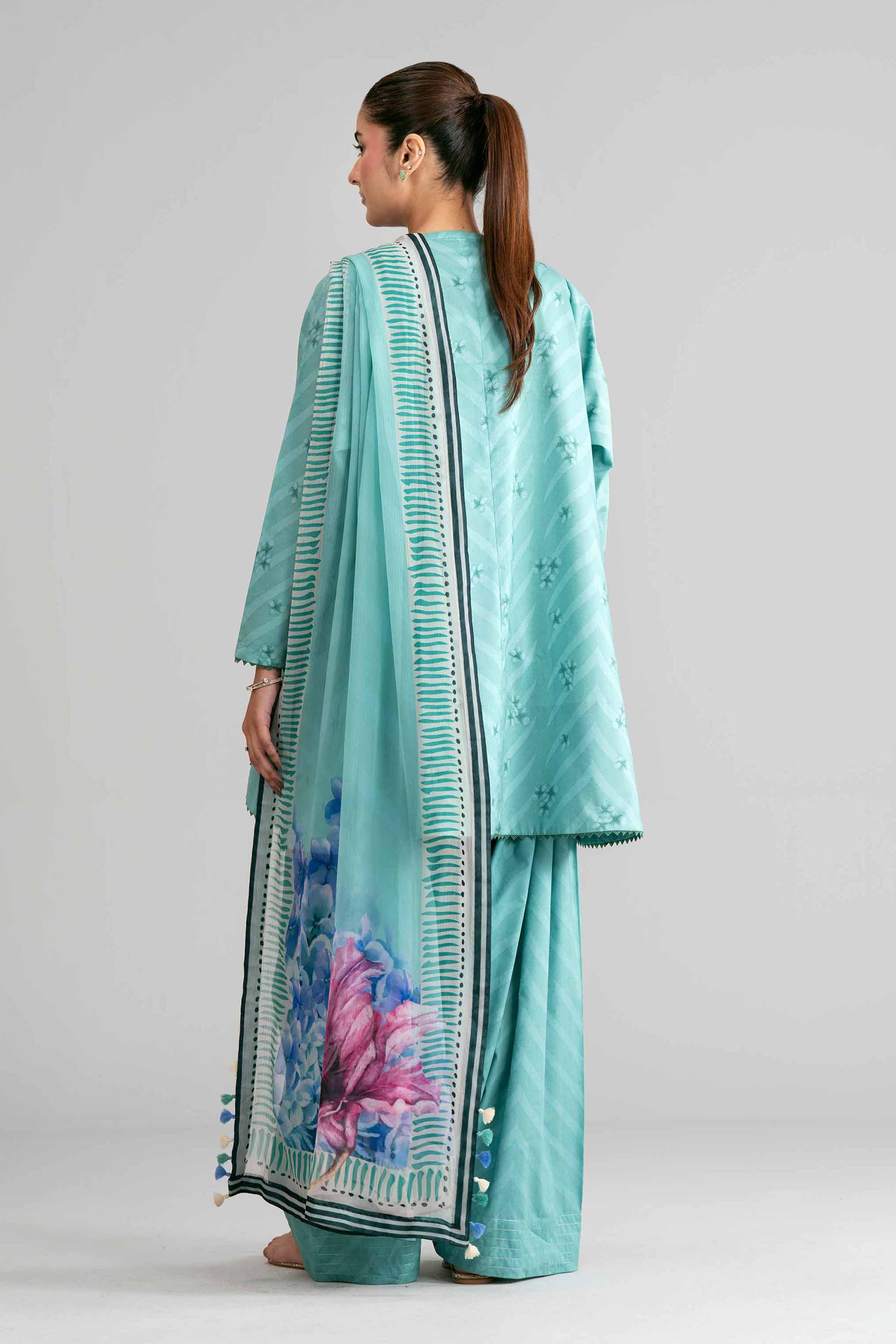 3 Piece - Digital Printed Suit - 42601578 Green Lawn 3PC Printed Summer