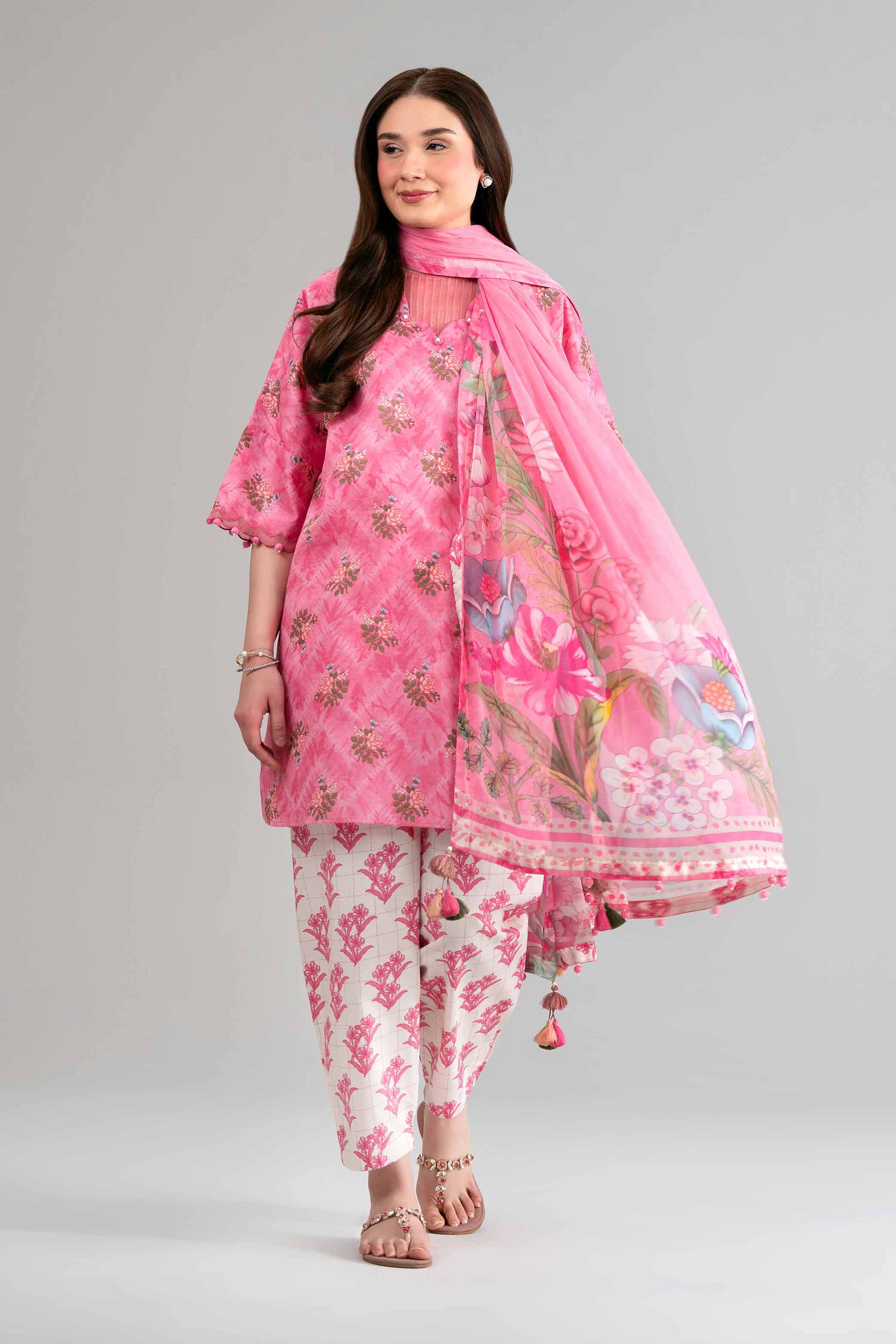 3 Piece - Digital Printed Suit - 42601579