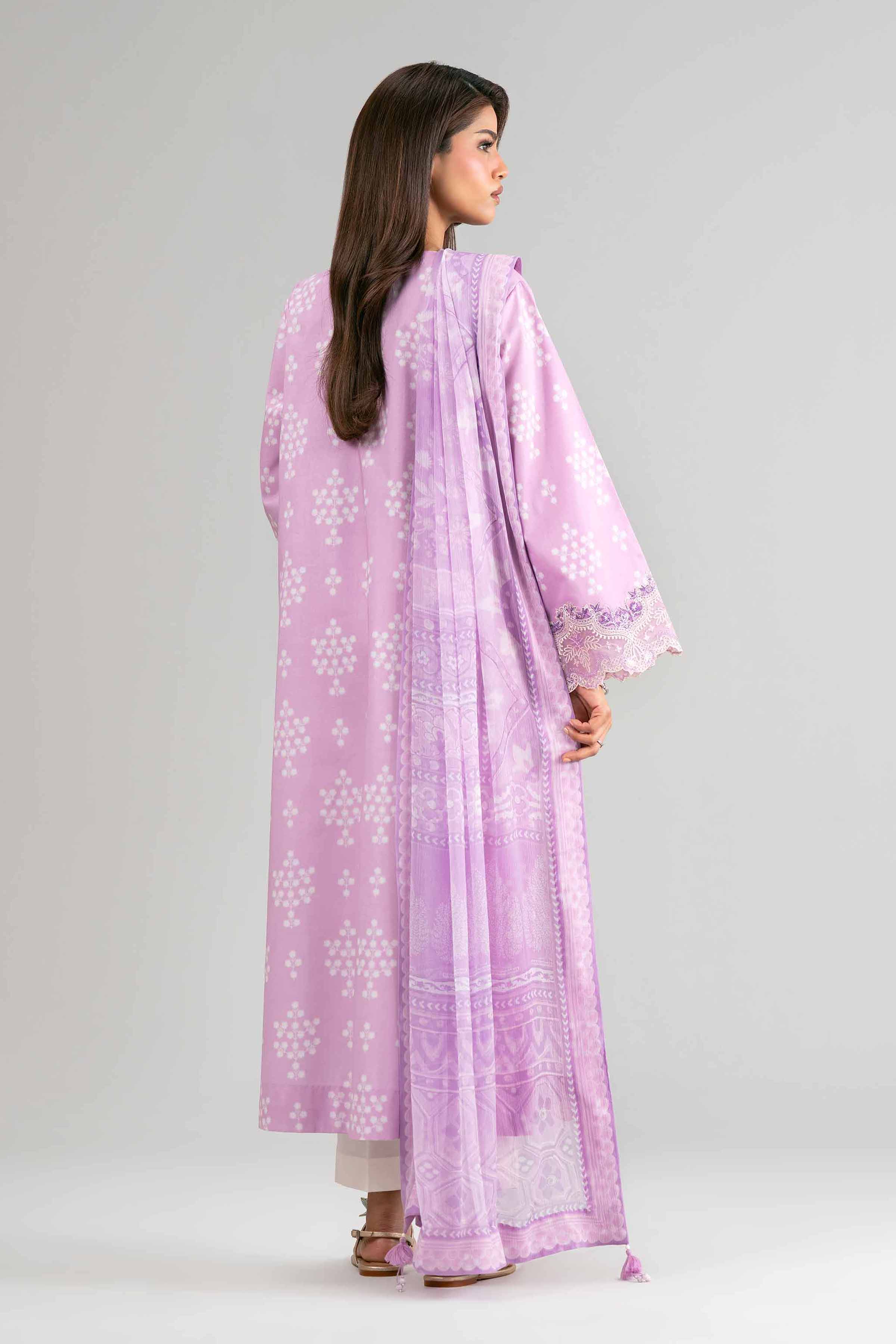 2 Piece - Digital Printed Embroidered Suit - 42601589 Purple Lawn 2PC Embroidered