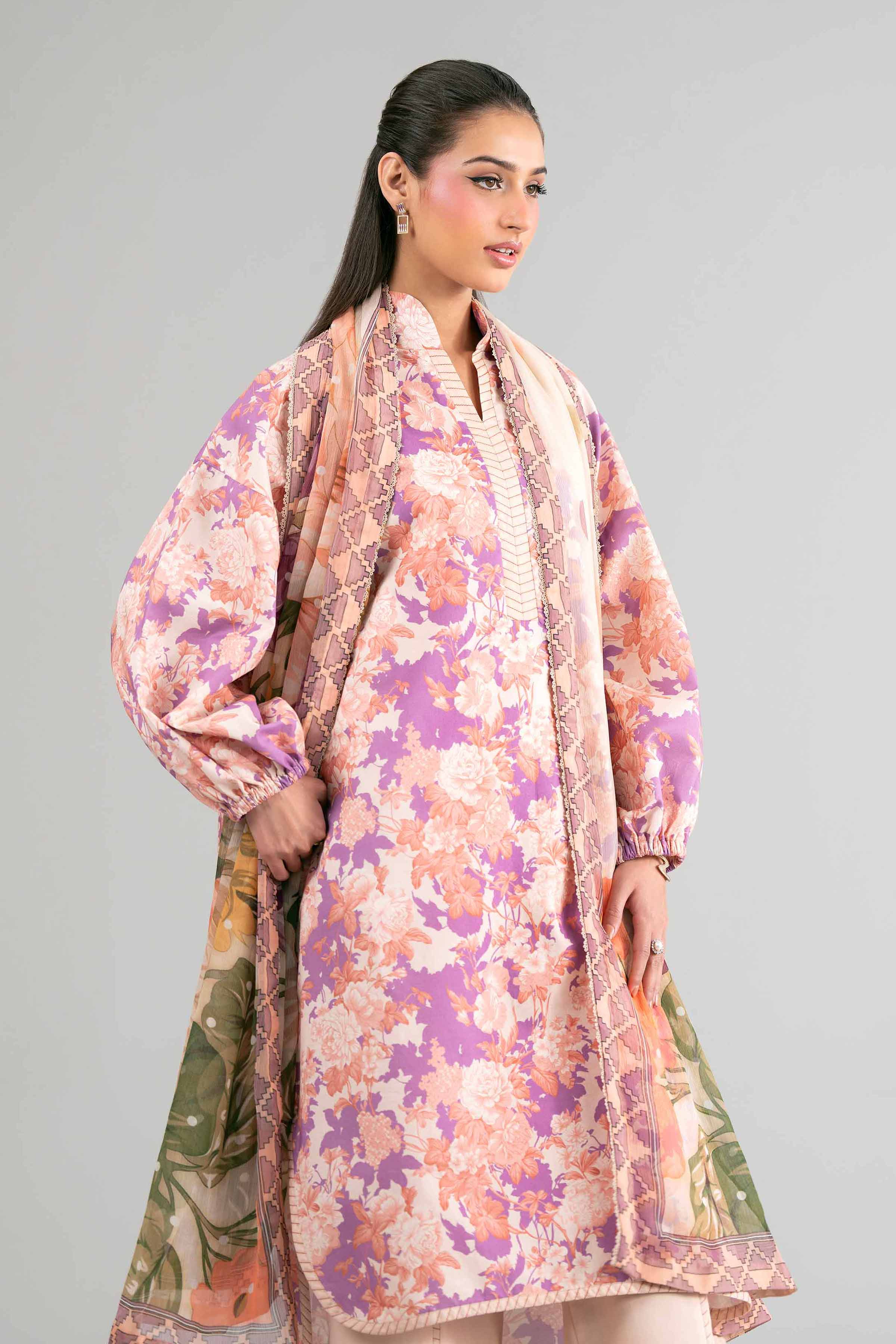 2 Piece - Digital Printed Suit - 42601597 Multi Lawn 2PC Printed