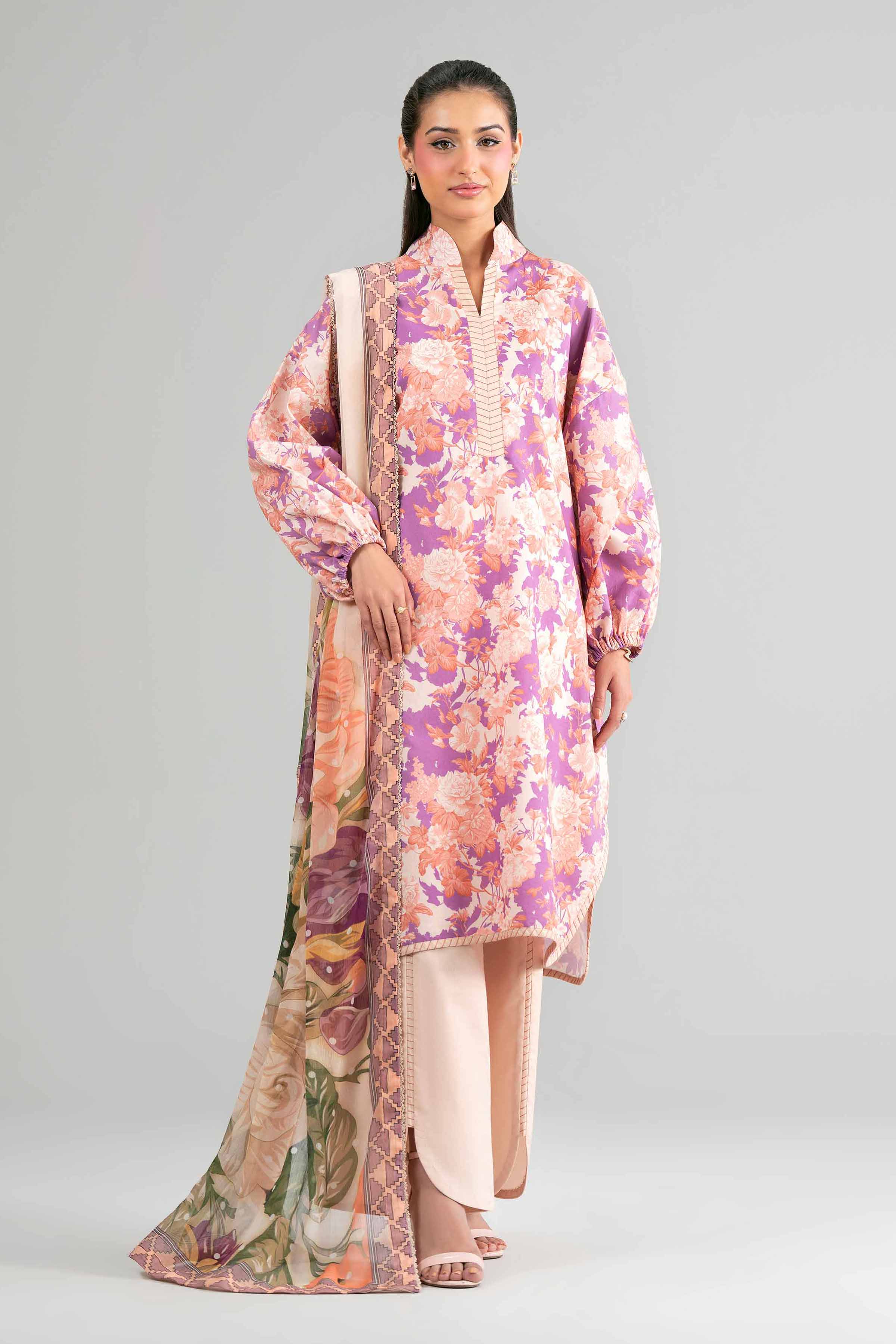 2 Piece - Digital Printed Suit - 42601597 Multi Lawn 2PC Printed