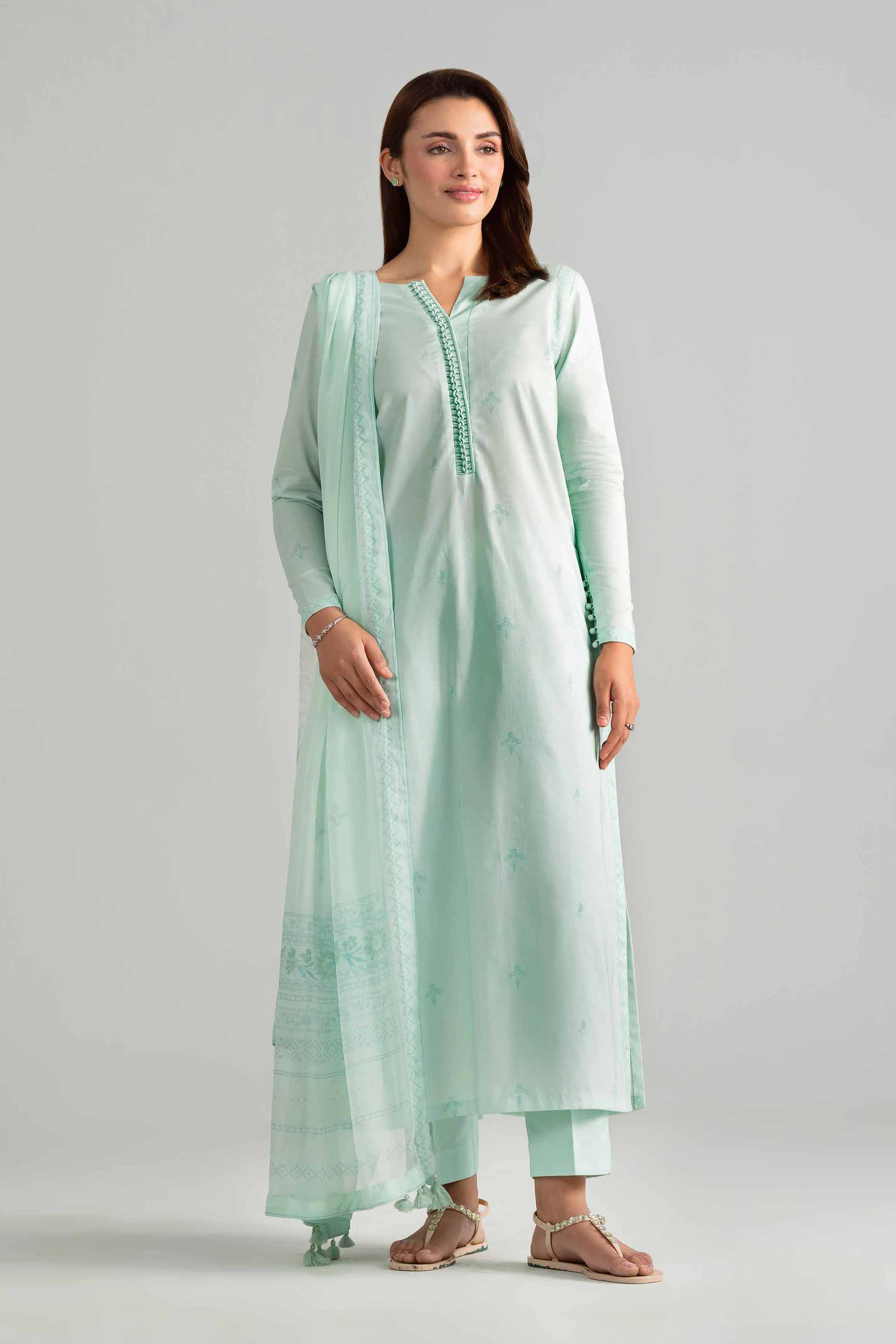 2 Piece - Digital Printed Suit - 42601603 Green Lawn 2PC Printed