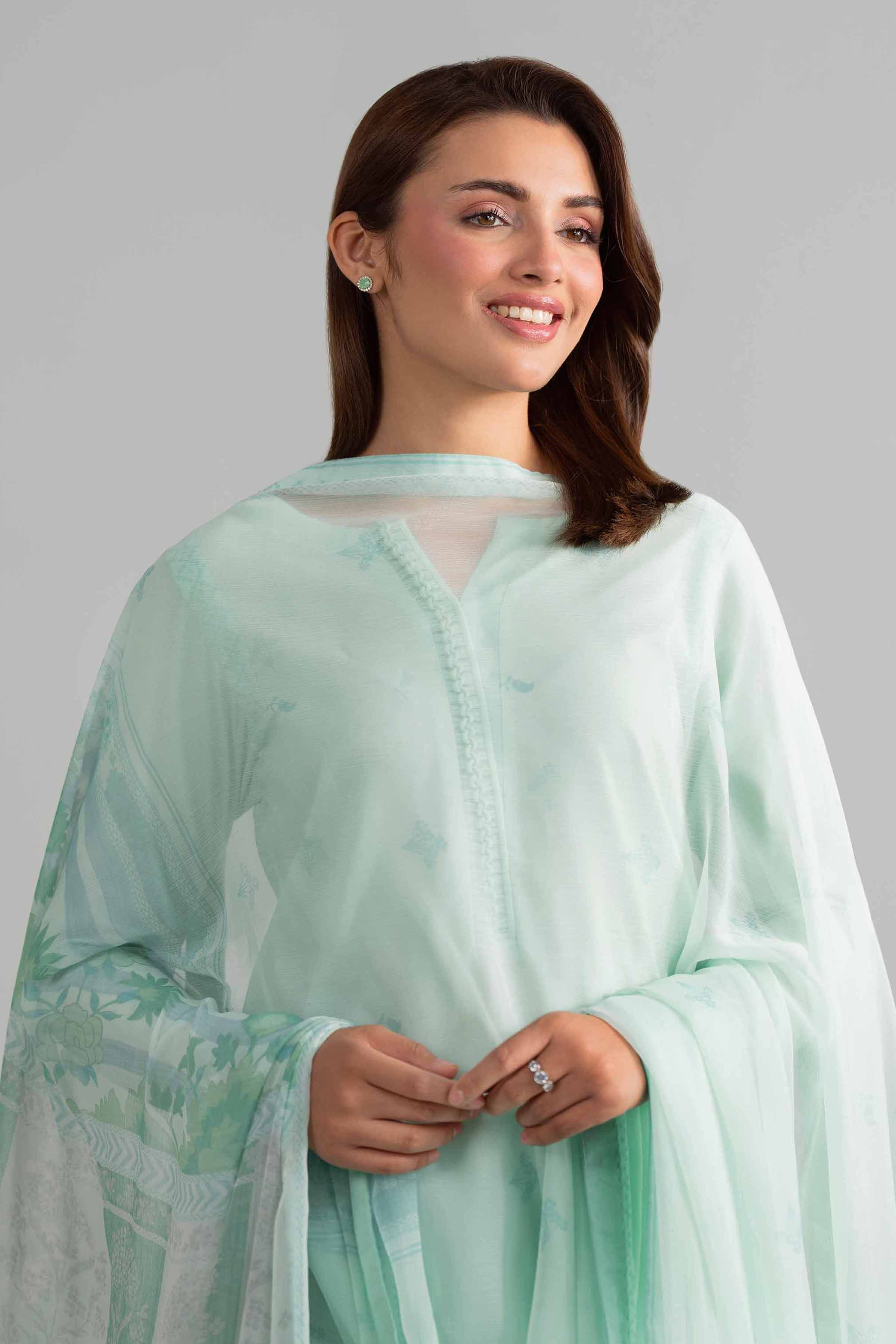2 Piece - Digital Printed Suit - 42601603 Green Lawn 2PC Printed
