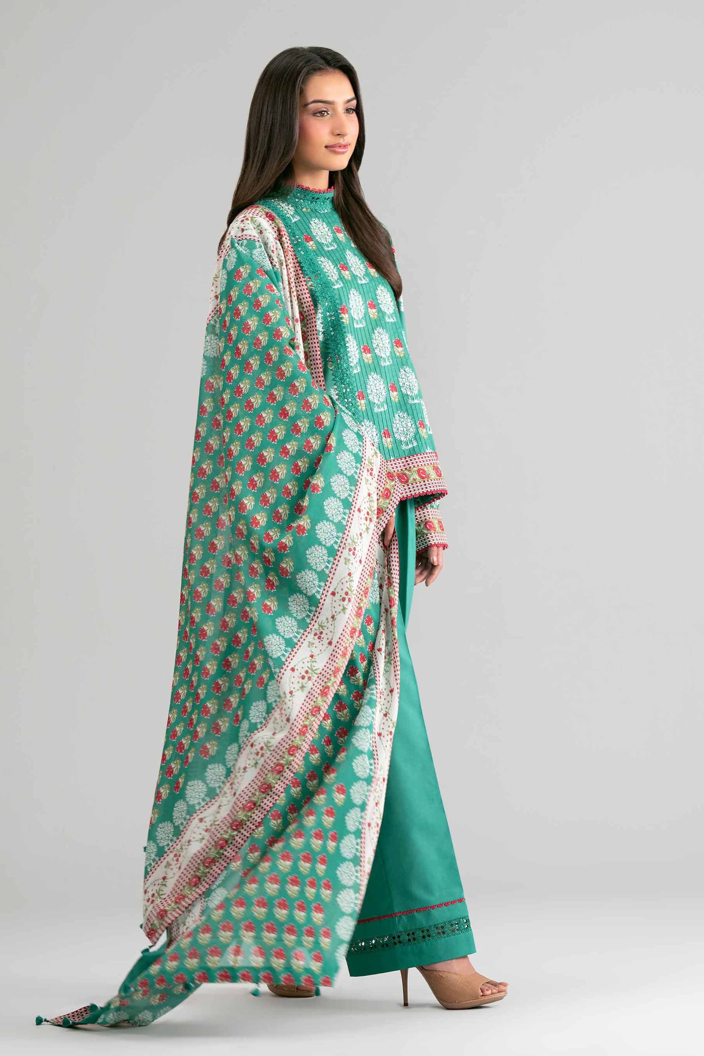 2 Piece - Printed Suit - 42601612 Green Lawn 2PC Printed