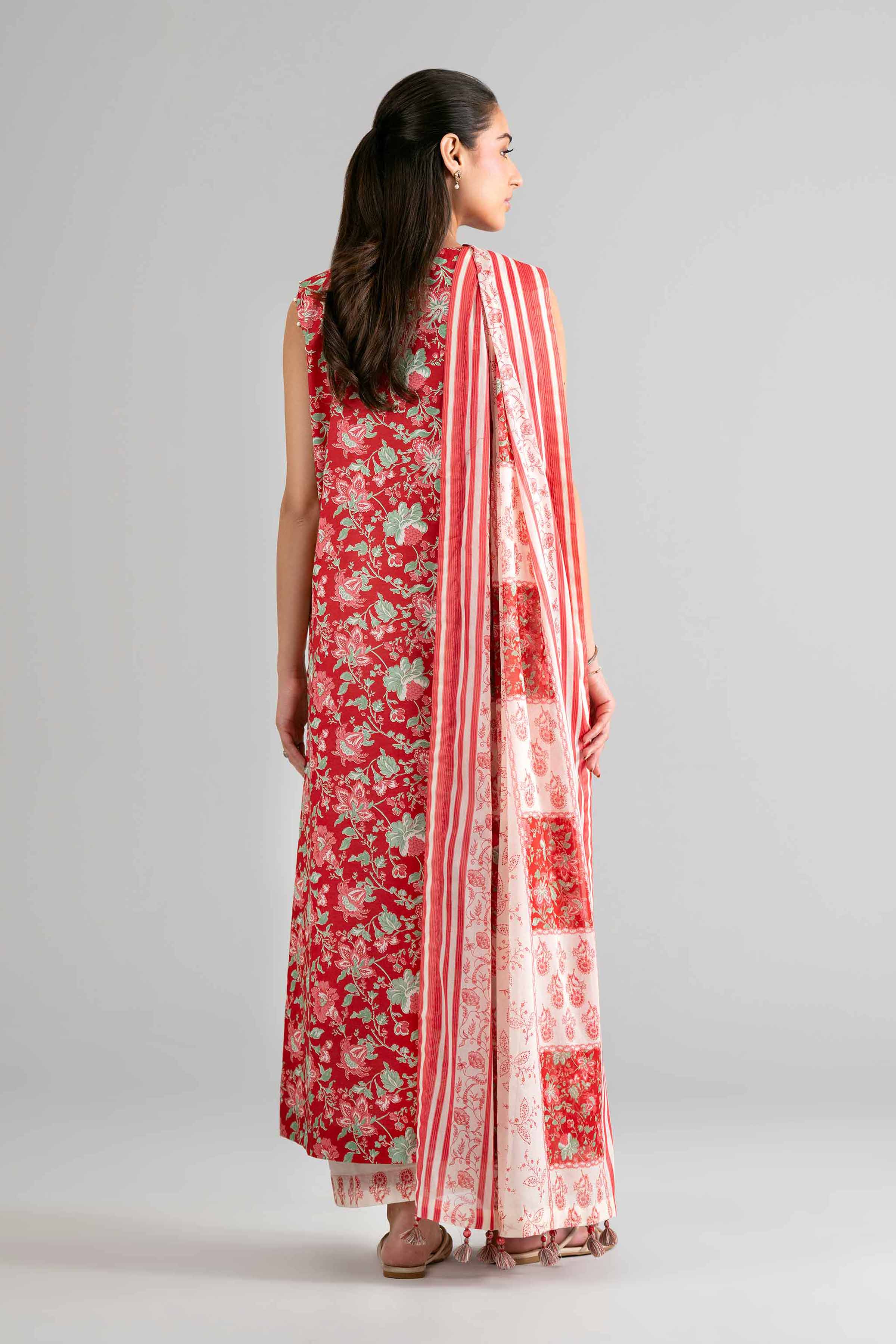 2 Piece - Printed Suit - 42601613 Red Lawn 2PC Printed