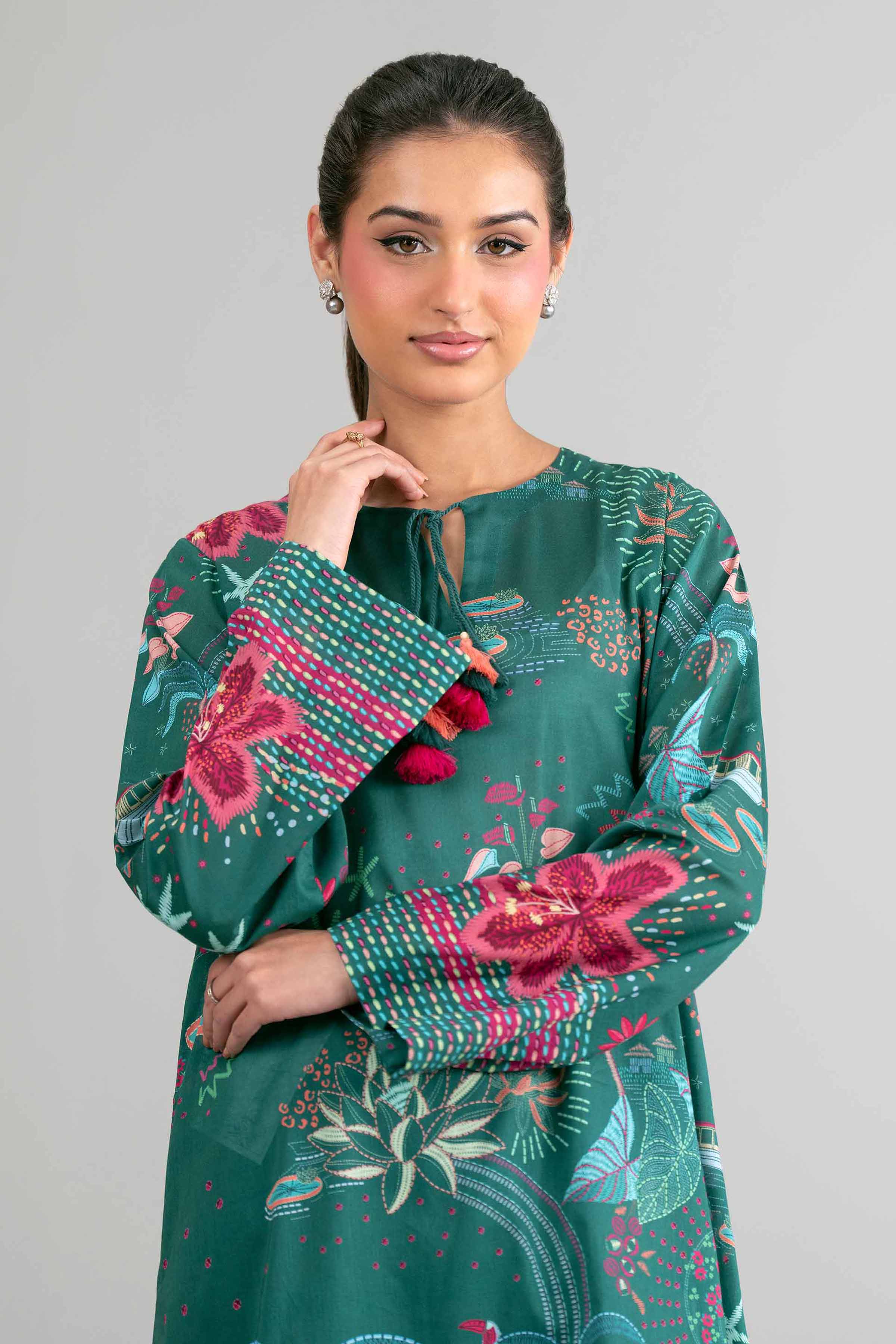 2 Piece - Digital Printed Suit - 42601615 Green Lawn 2PC Printed