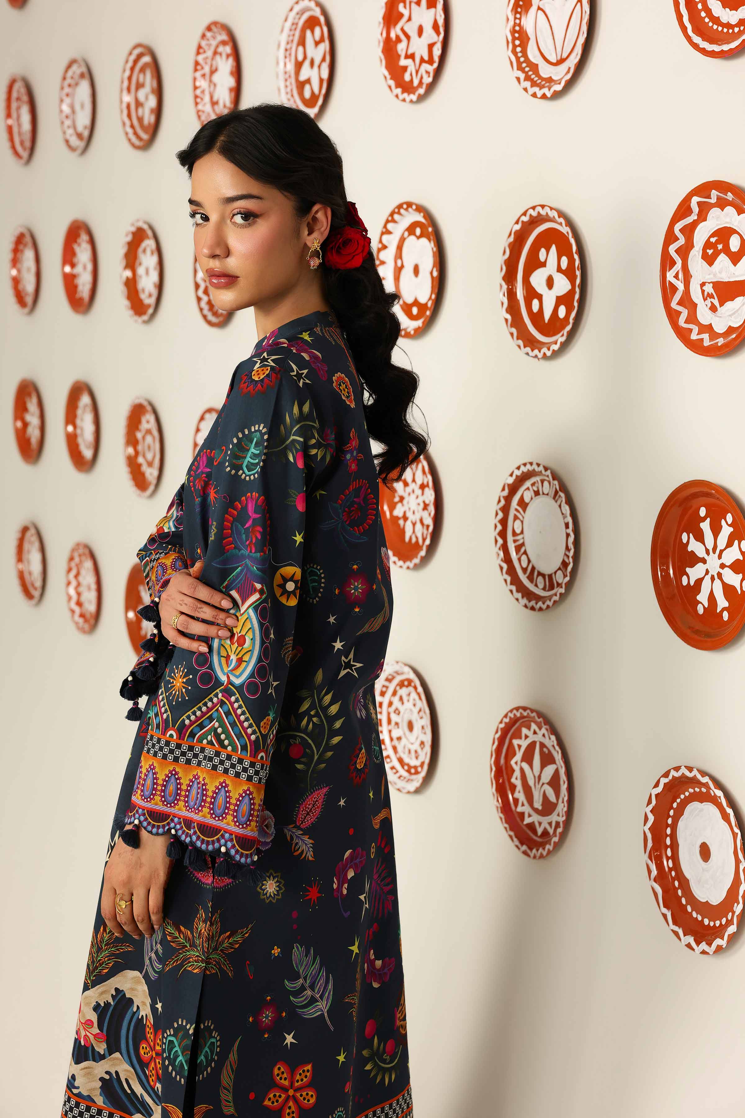 2 Piece - Digital Printed Suit - 42601618 Blue Lawn 2PC Printed