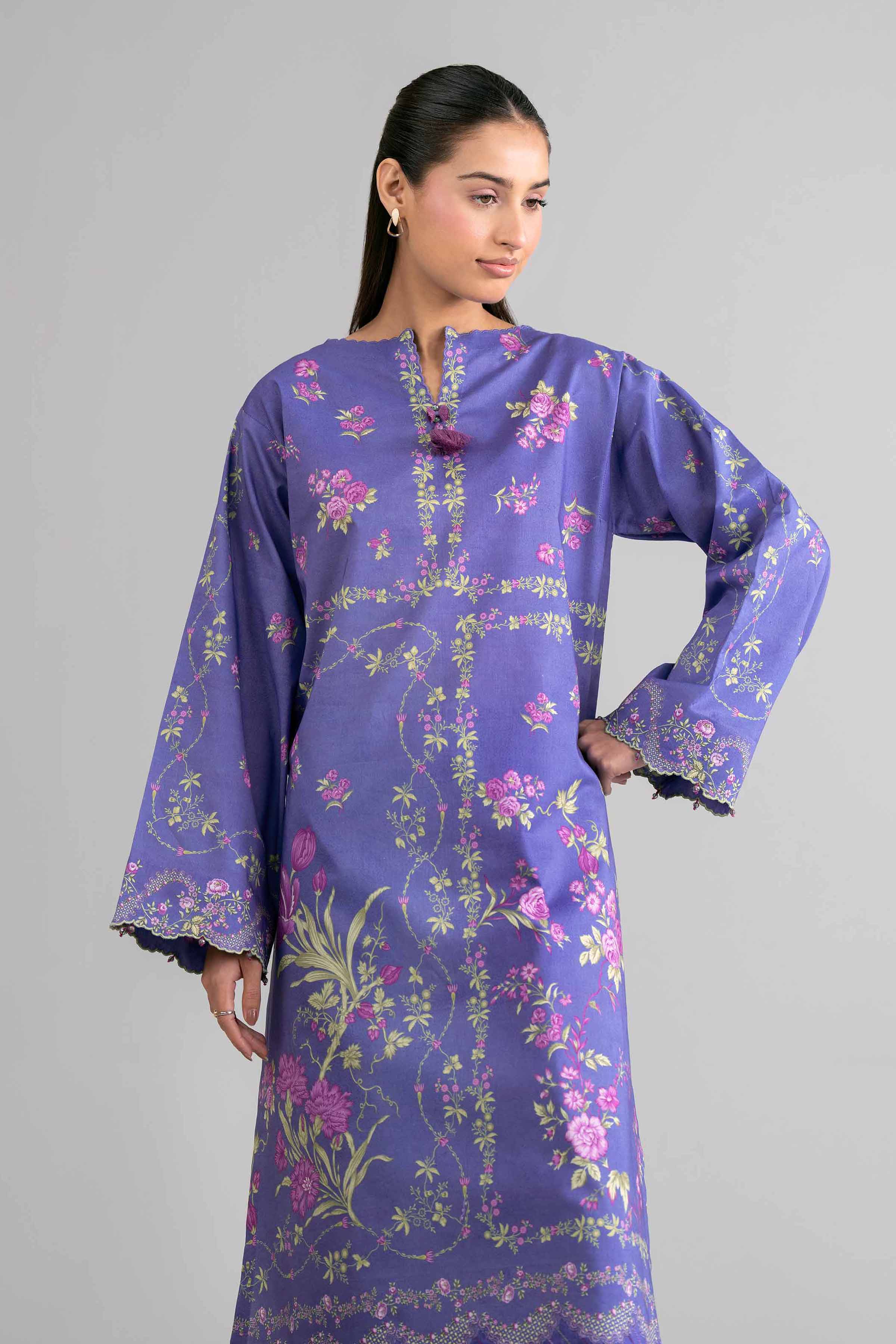 2 Piece - Digital Printed Suit - 42601620 Blue Lawn 2PC Printed