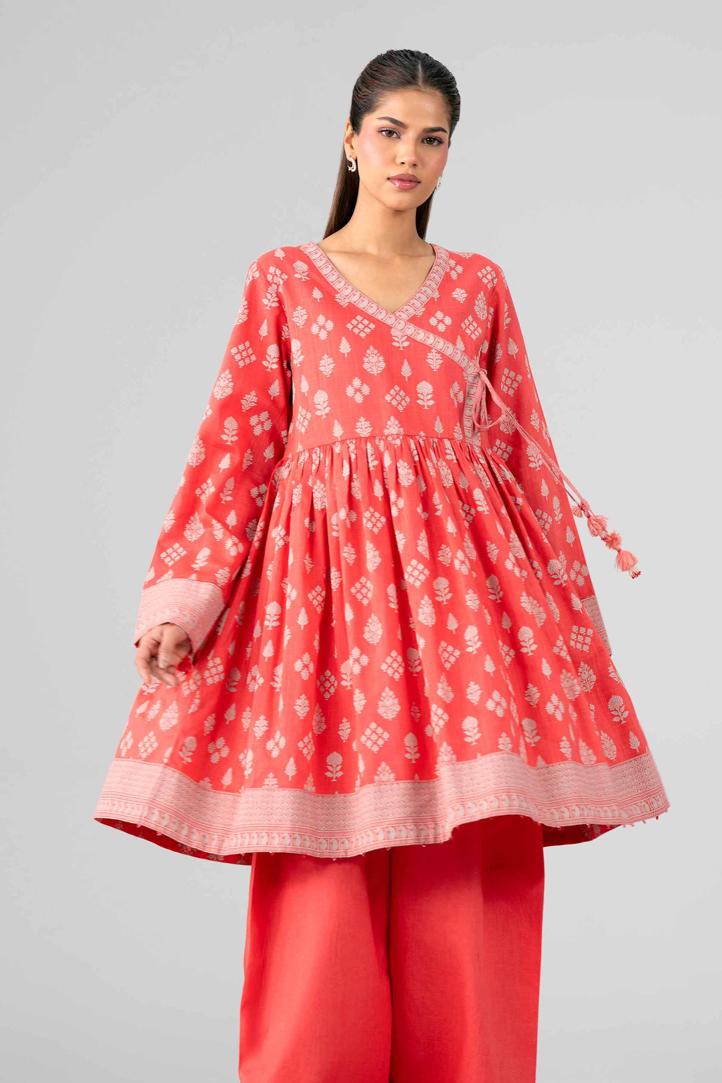 2 Piece - Printed Suit - 42601649 Pink Lawn 2PC Printed