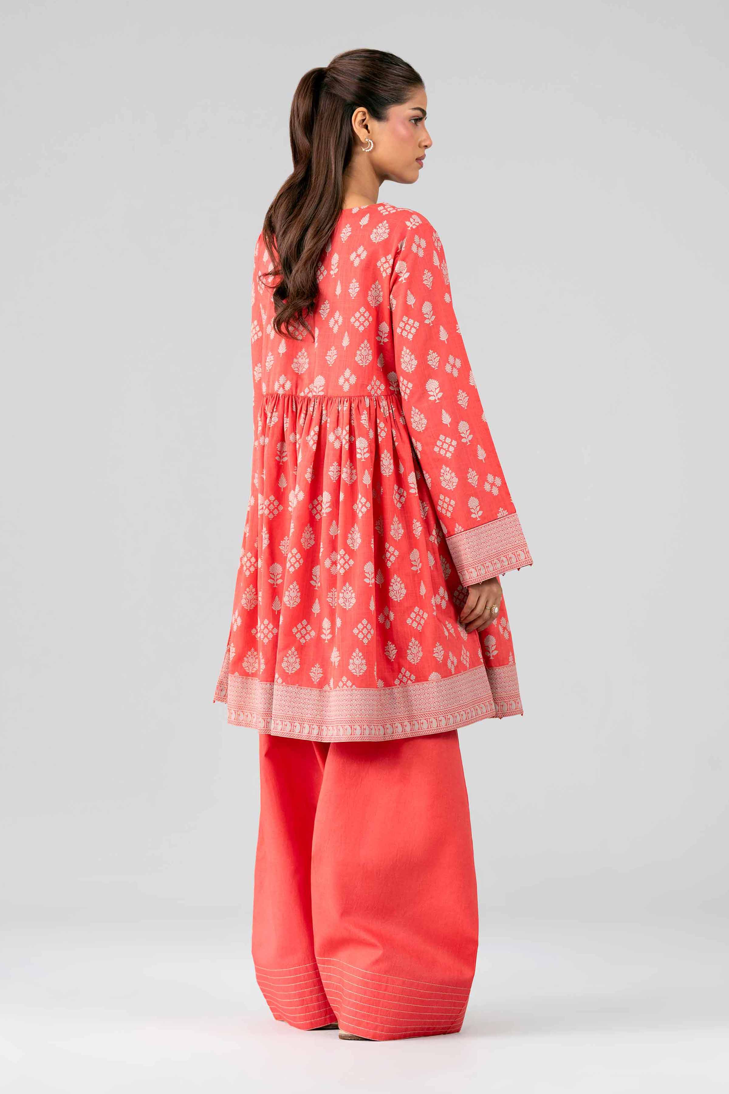 2 Piece - Printed Suit - 42601649 Pink Lawn 2PC Printed
