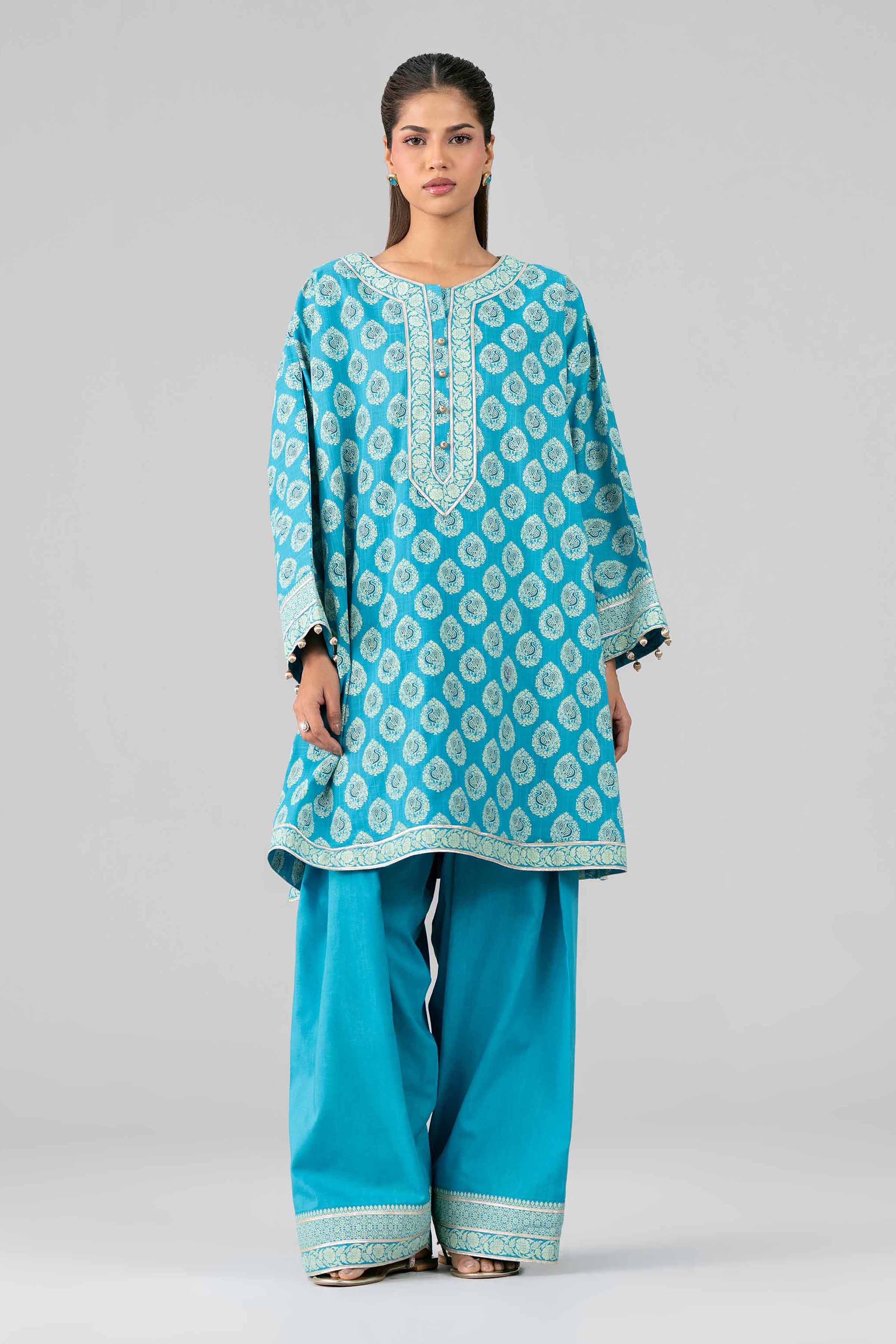 2 Piece - Printed Suit - 42601652 Blue Lawn 2PC Printed