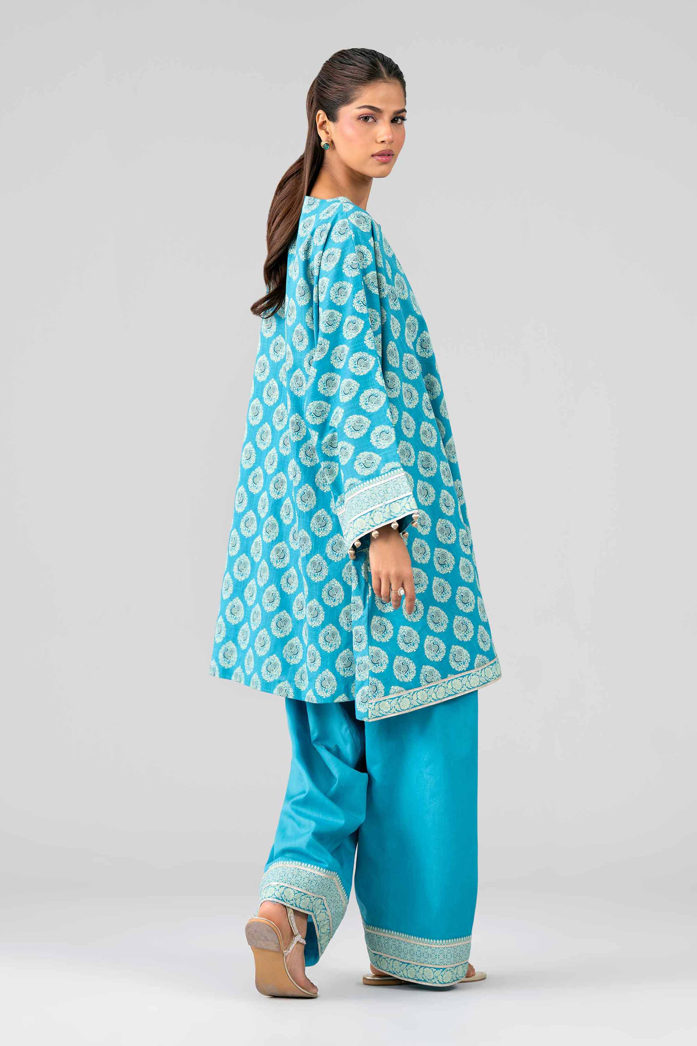2 Piece - Printed Suit - 42601652 Blue Lawn 2PC Printed