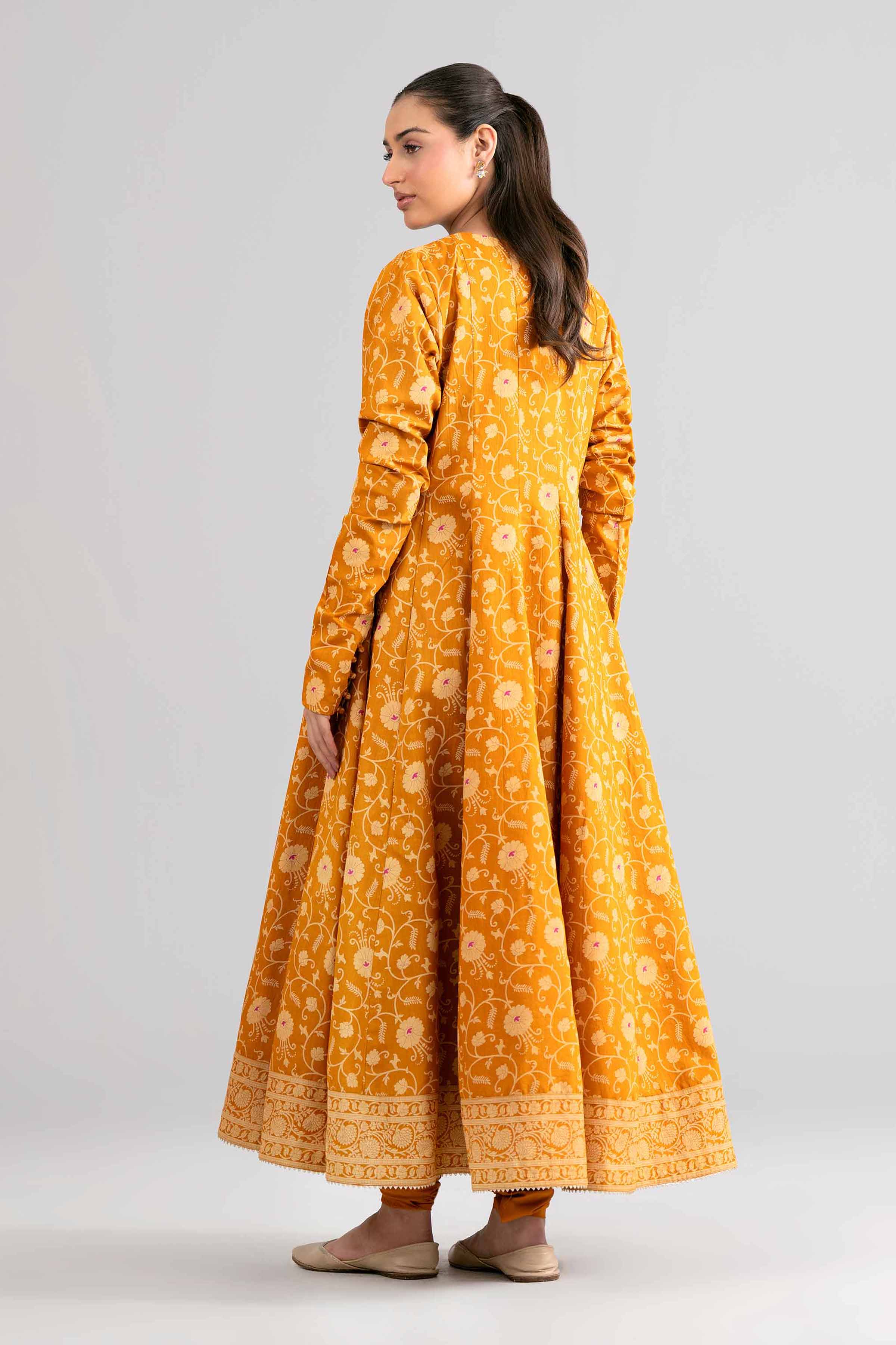 2 Piece - Printed Suit - 42601653 Yellow Lawn 2PC Printed