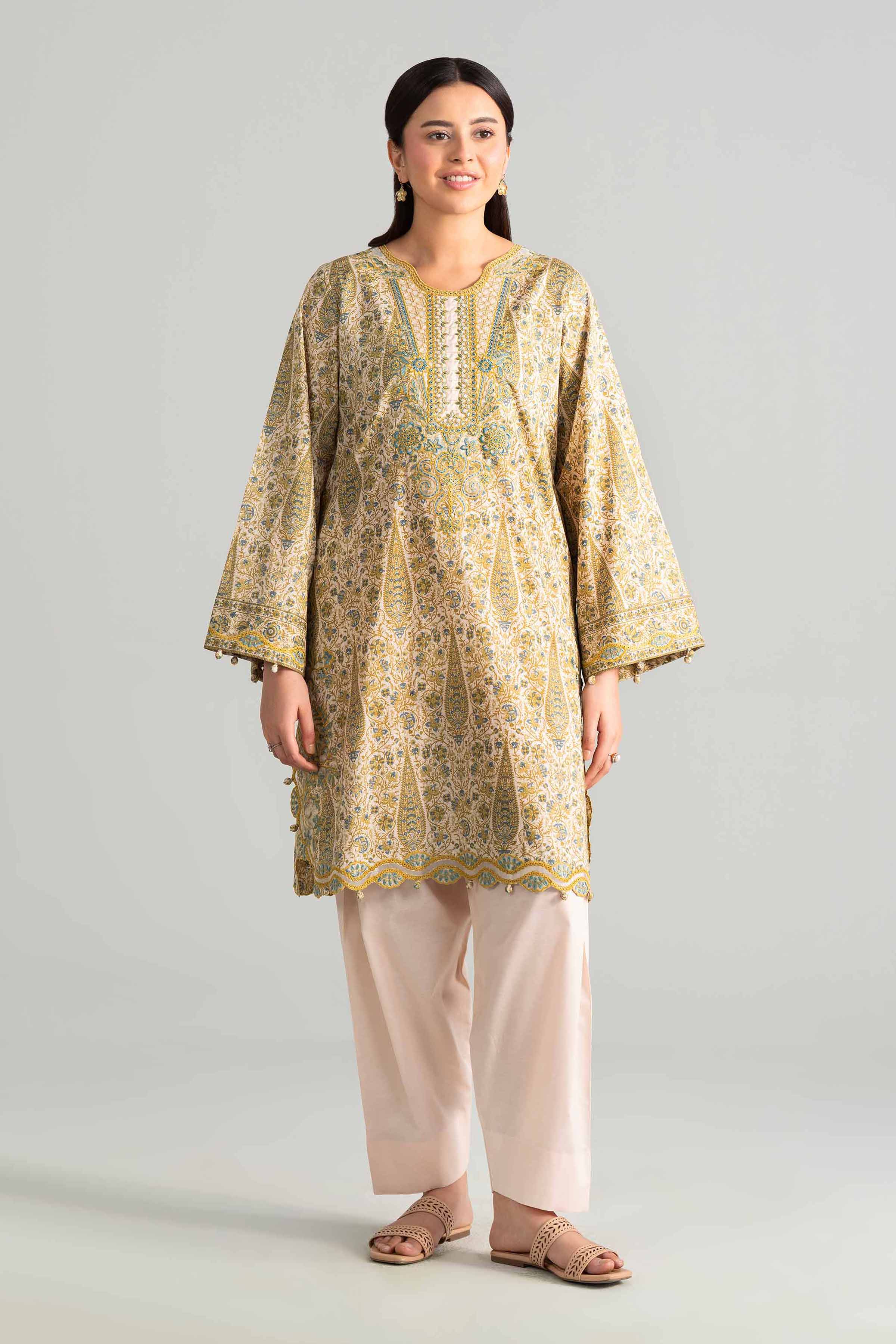 2 Piece - Printed Embroidered Suit - 42601658 Lawn 2PC Embroidered
