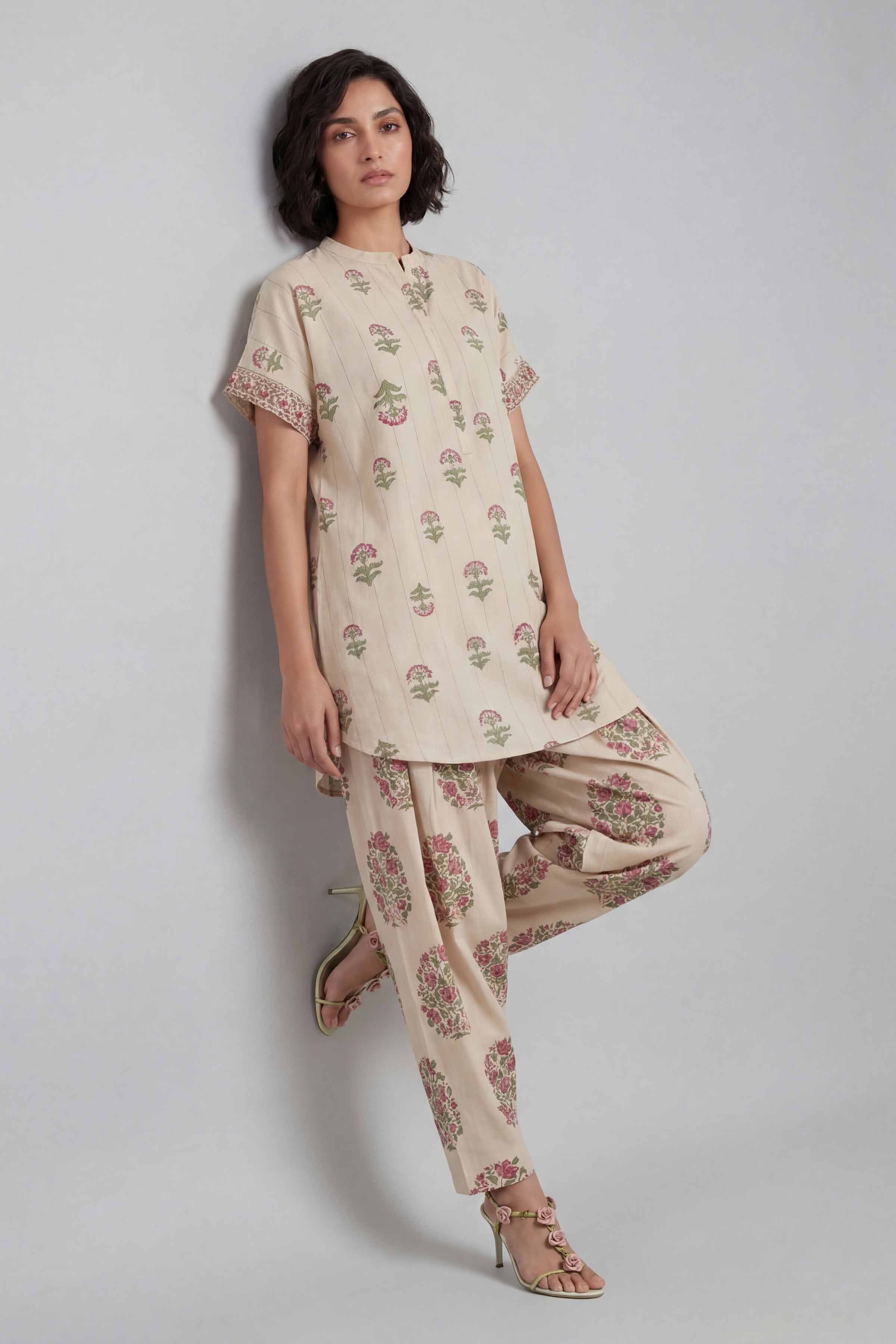 2 Piece - Printed Suit - 42601677 Beige Lawn 2PC Printed