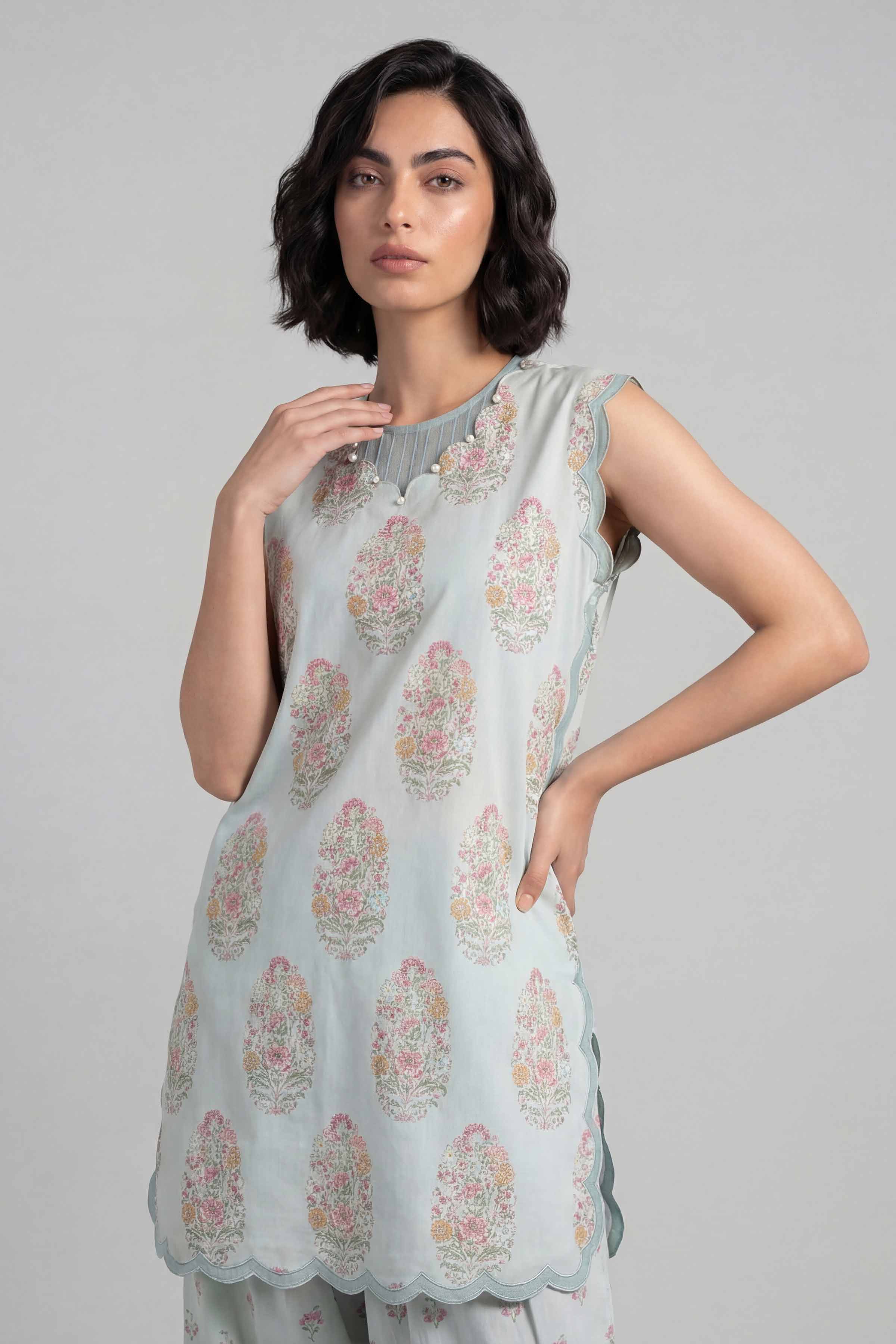 2 Piece - Printed Suit - 42601679 Green Lawn 2PC Printed