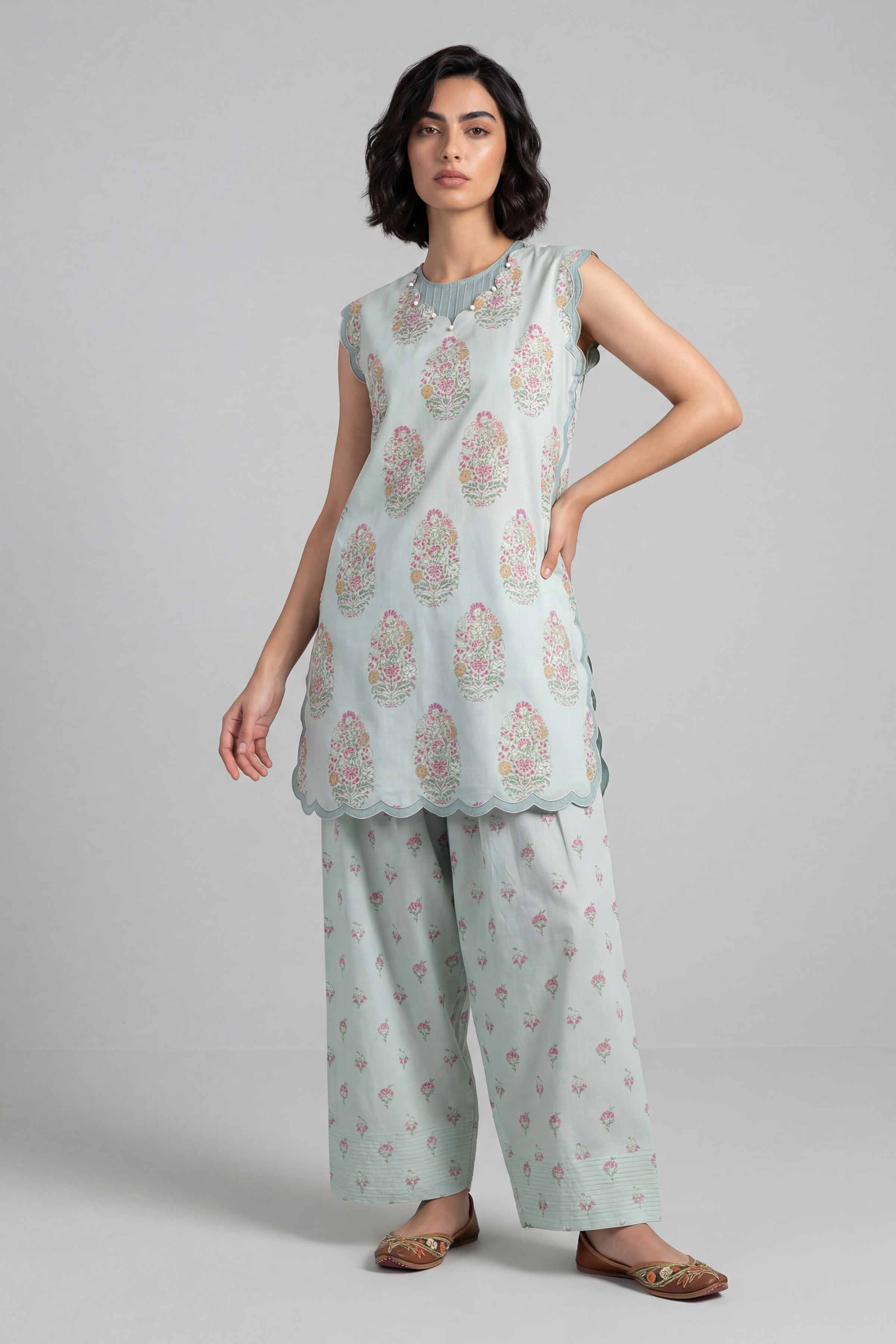 2 Piece - Printed Suit - 42601679 Green Lawn 2PC Printed