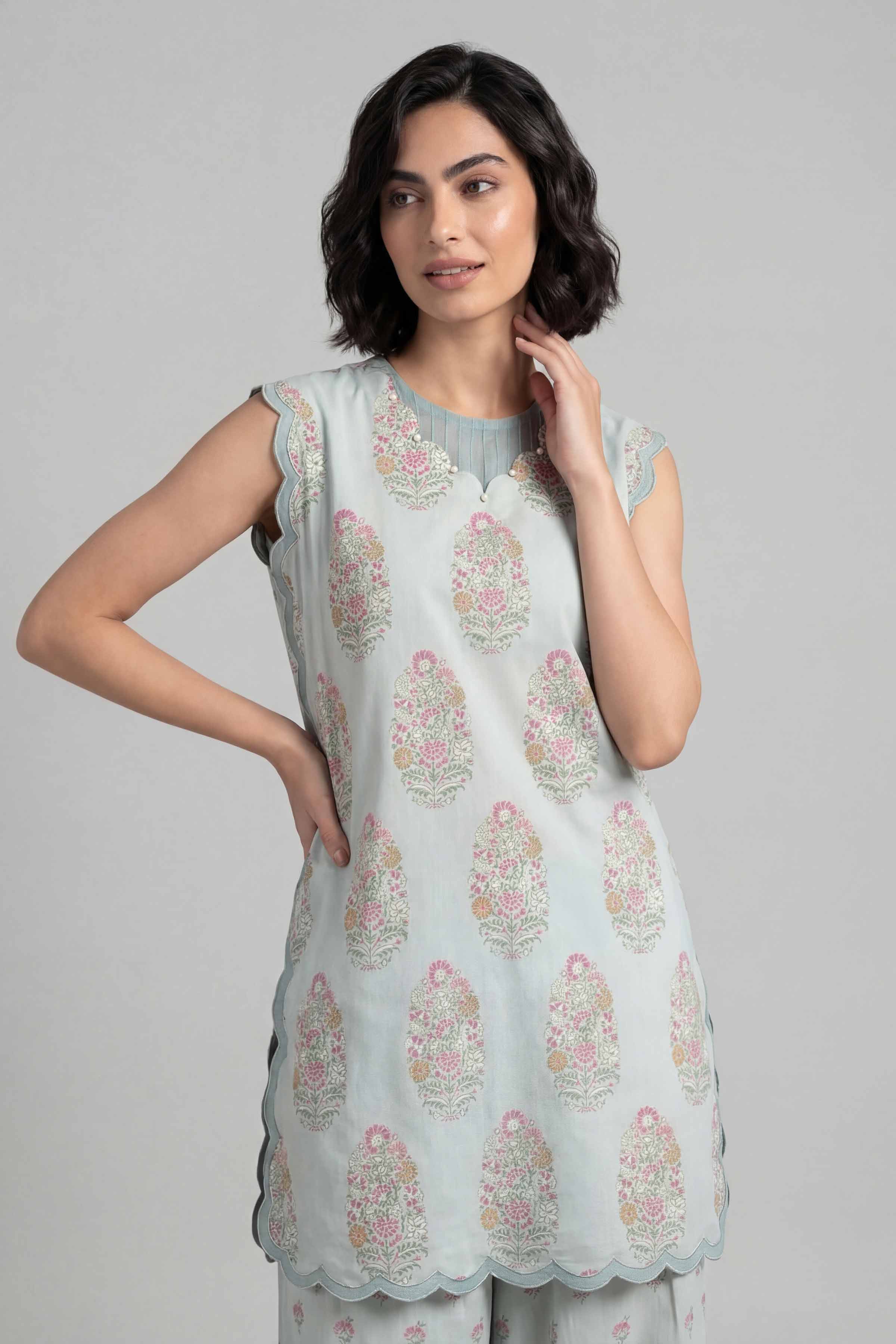 2 Piece - Printed Suit - 42601679 Green Lawn 2PC Printed