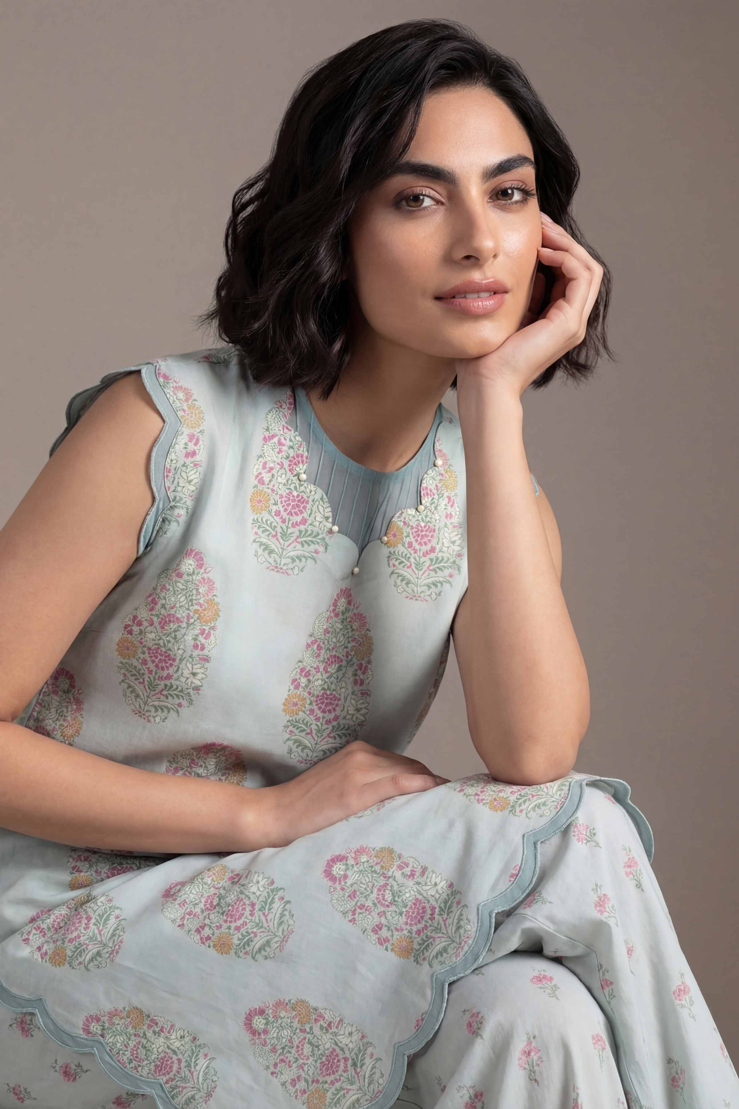 2 Piece - Printed Suit - 42601679 Green Lawn 2PC Printed