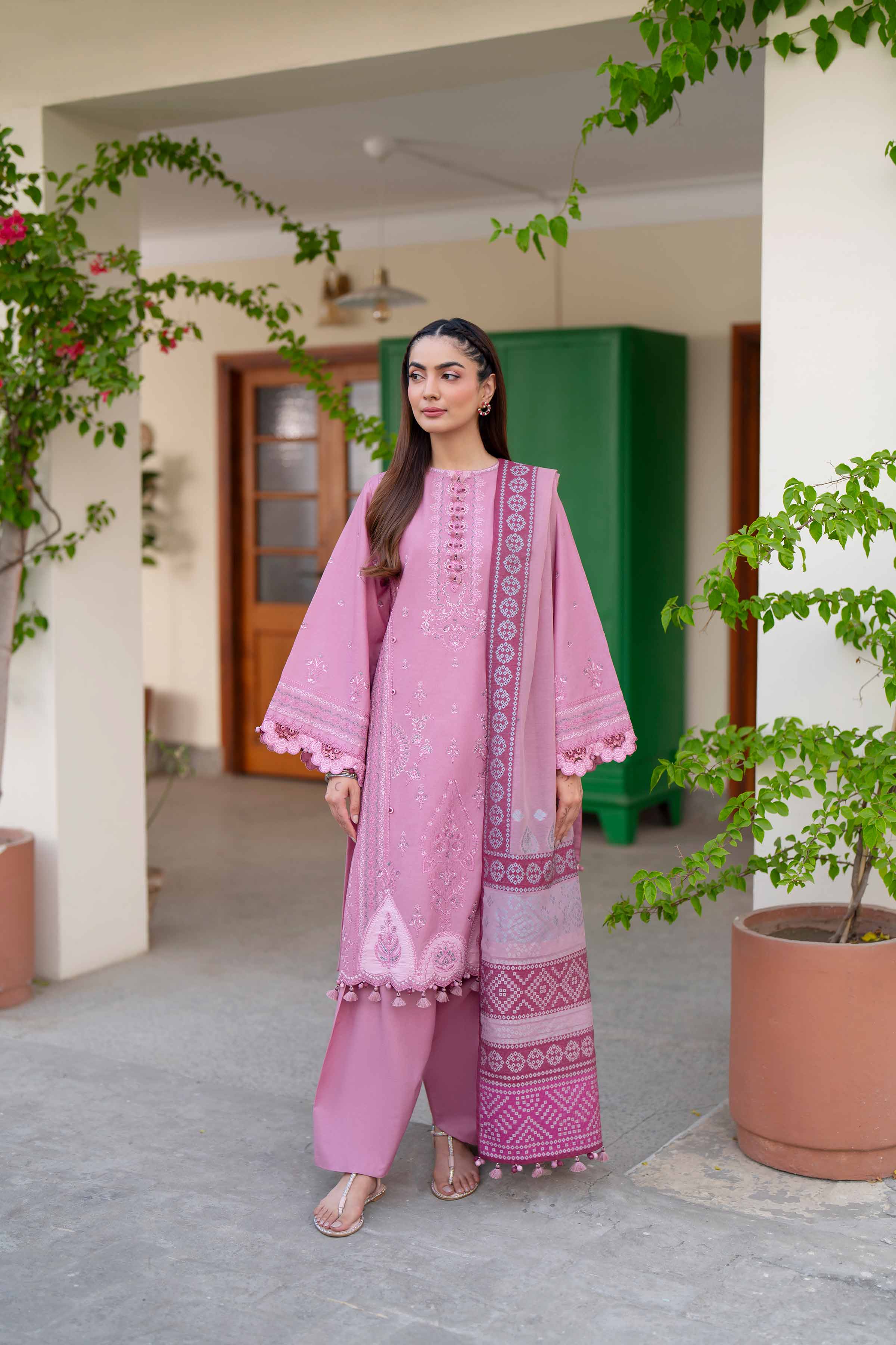 3 Piece - Embroidered Suit - 42601684 Nishat UAE Lawn 3PC Embroidered