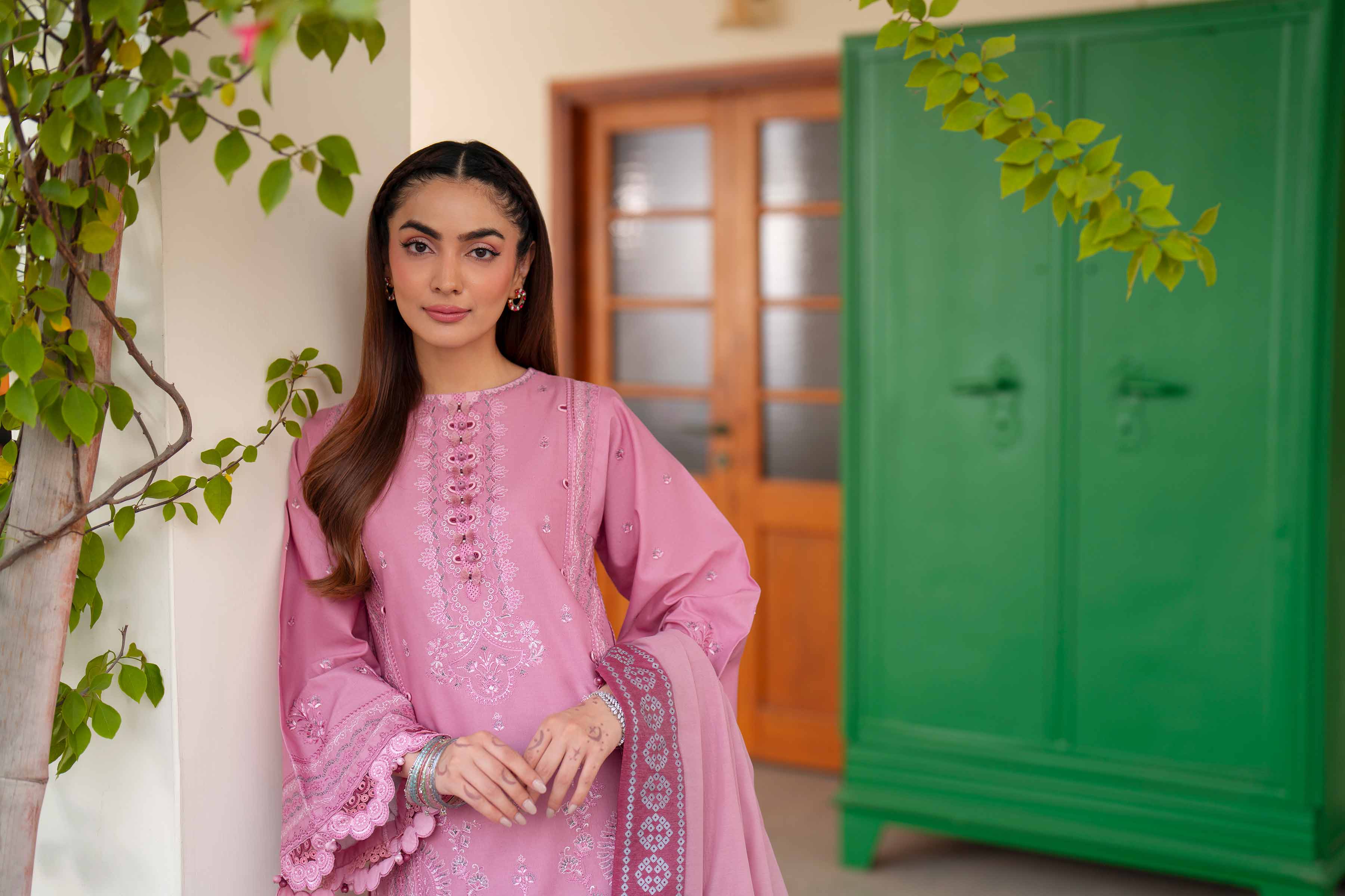 3 Piece - Embroidered Suit - 42601684 Nishat UAE Lawn 3PC Embroidered
