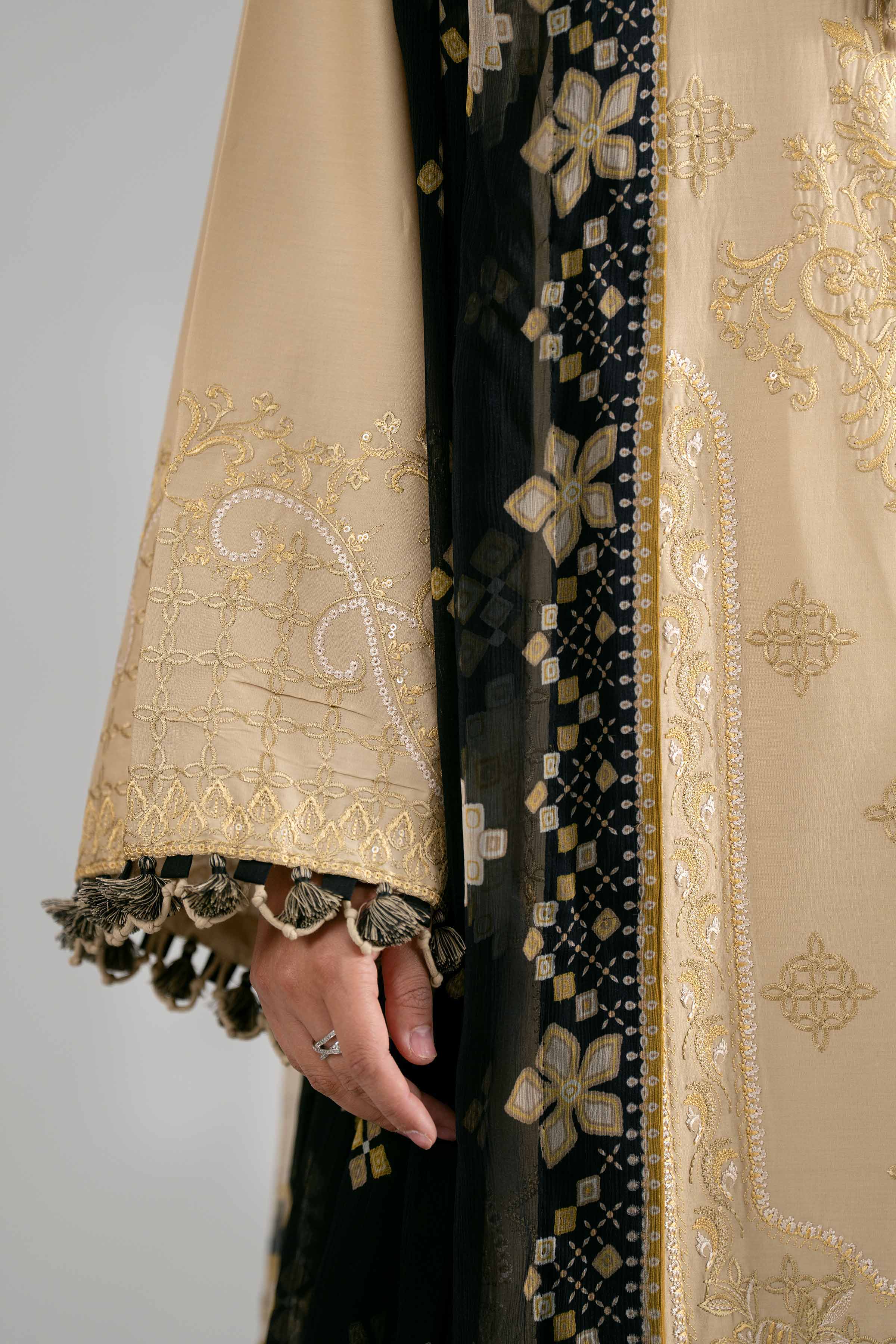 3 Piece - Digital Printed Embroidered Suit - 42601695